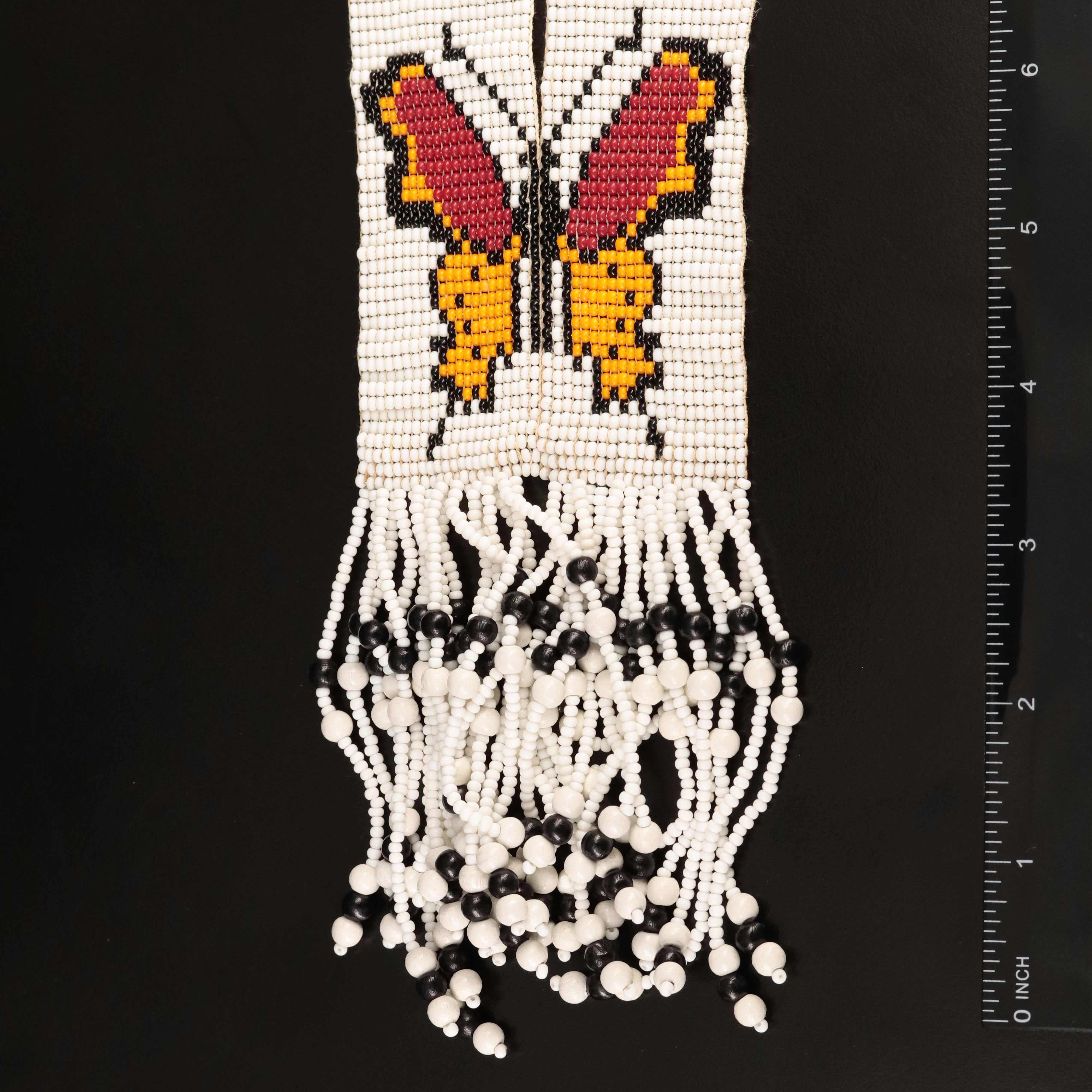 Southwestern Butterfly Loom Beaded Split Necklace