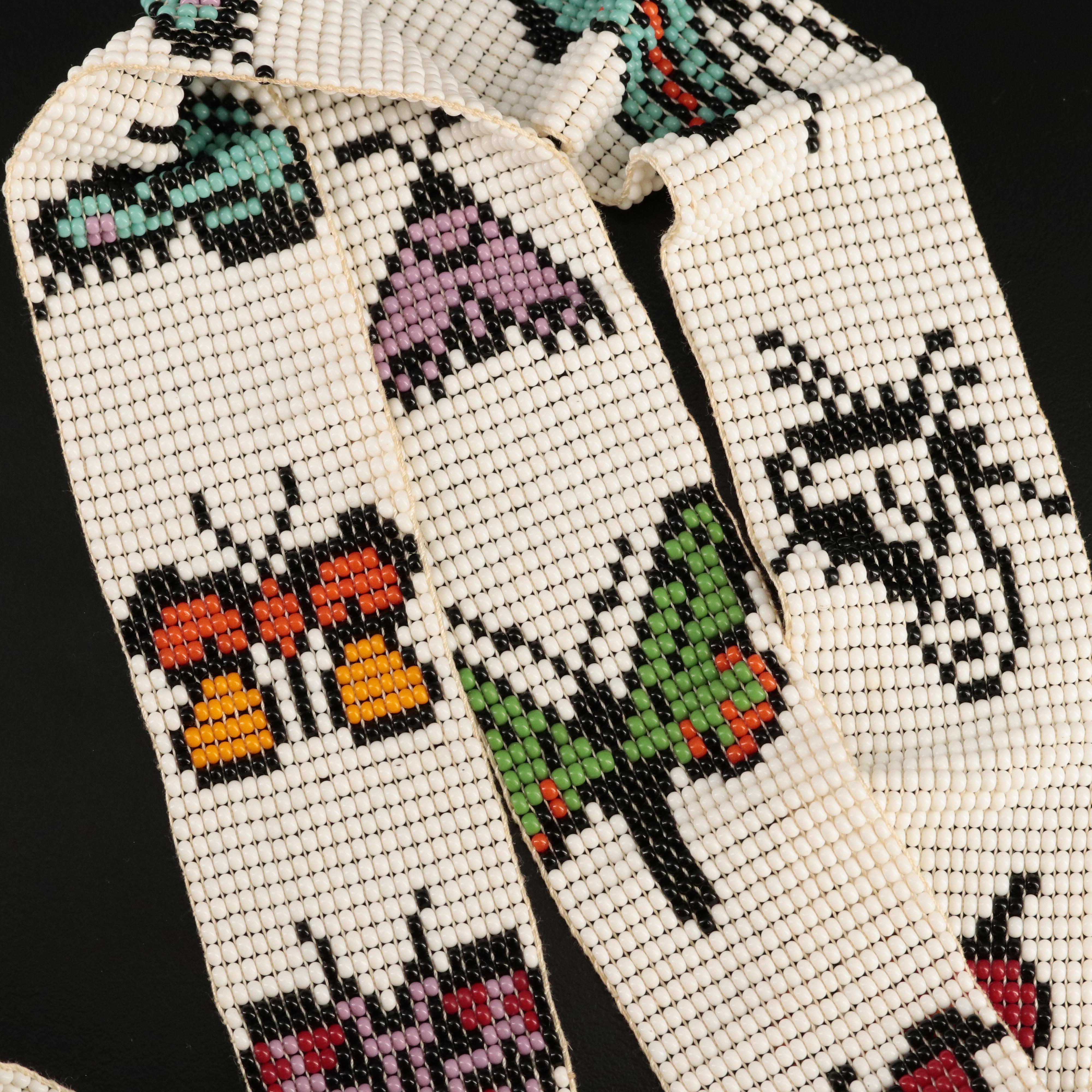 Southwestern Butterfly Loom Beaded Split Necklace