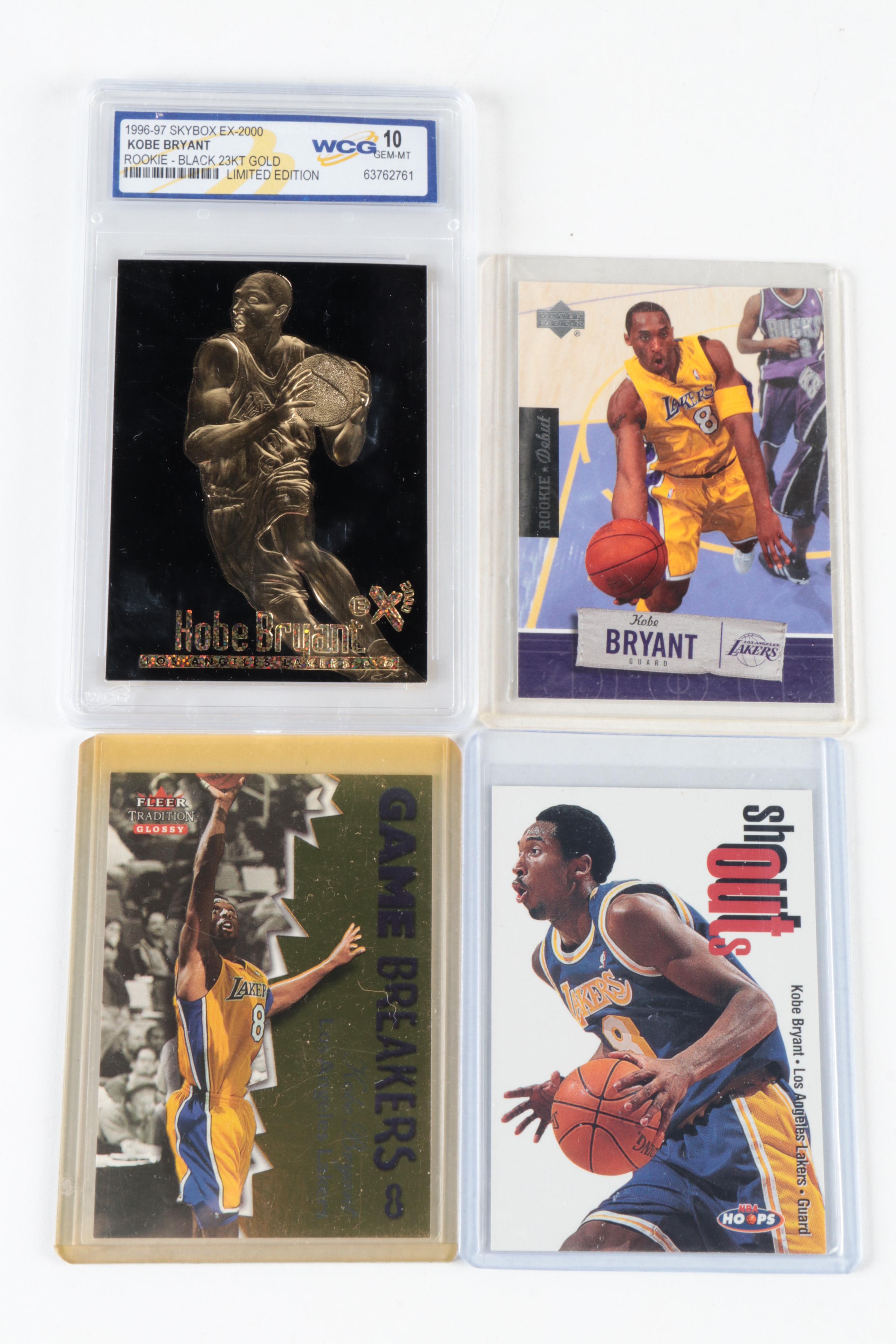 Skybox, More Kobe Bryant Basketball Cards with Slabbed Rookie, 1990s–2000s