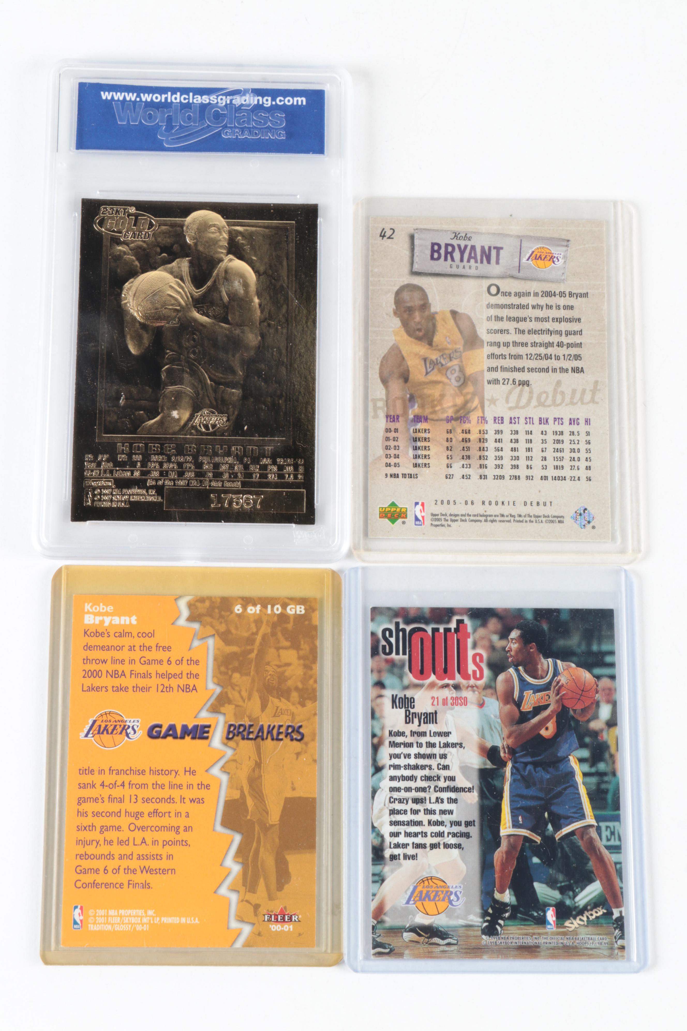 Skybox, More Kobe Bryant Basketball Cards with Slabbed Rookie, 1990s–2000s