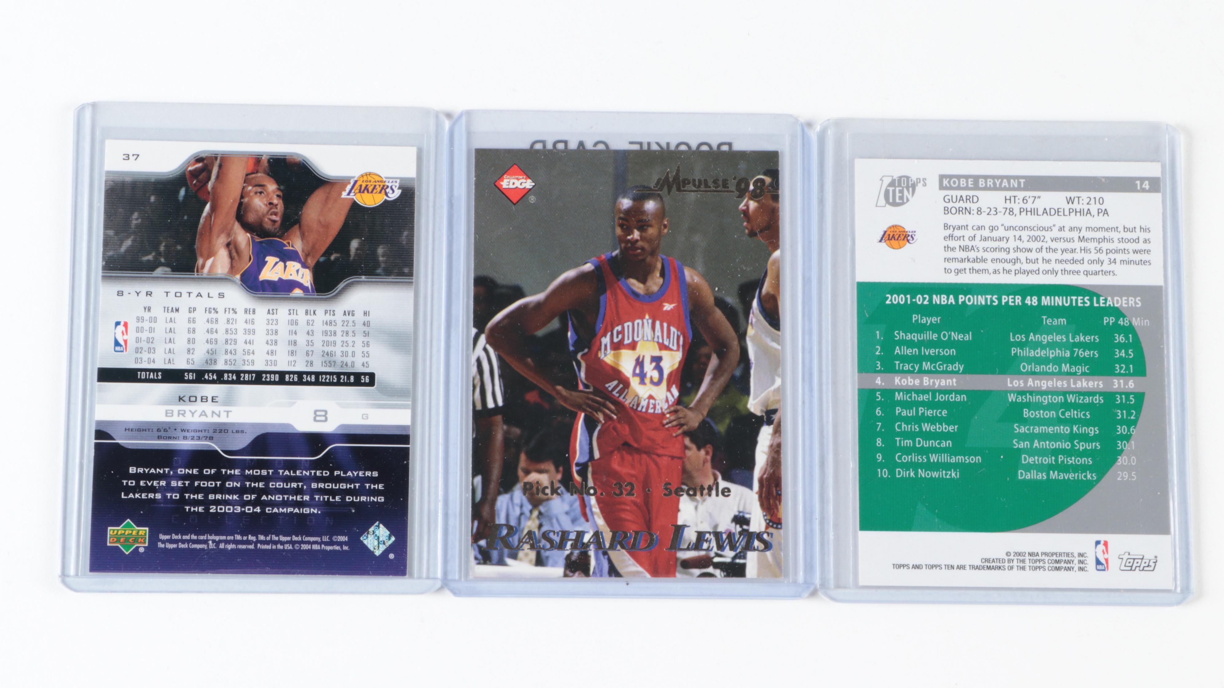 Skybox, More Kobe Bryant Basketball Cards with Slabbed Rookie, 1990s–2000s