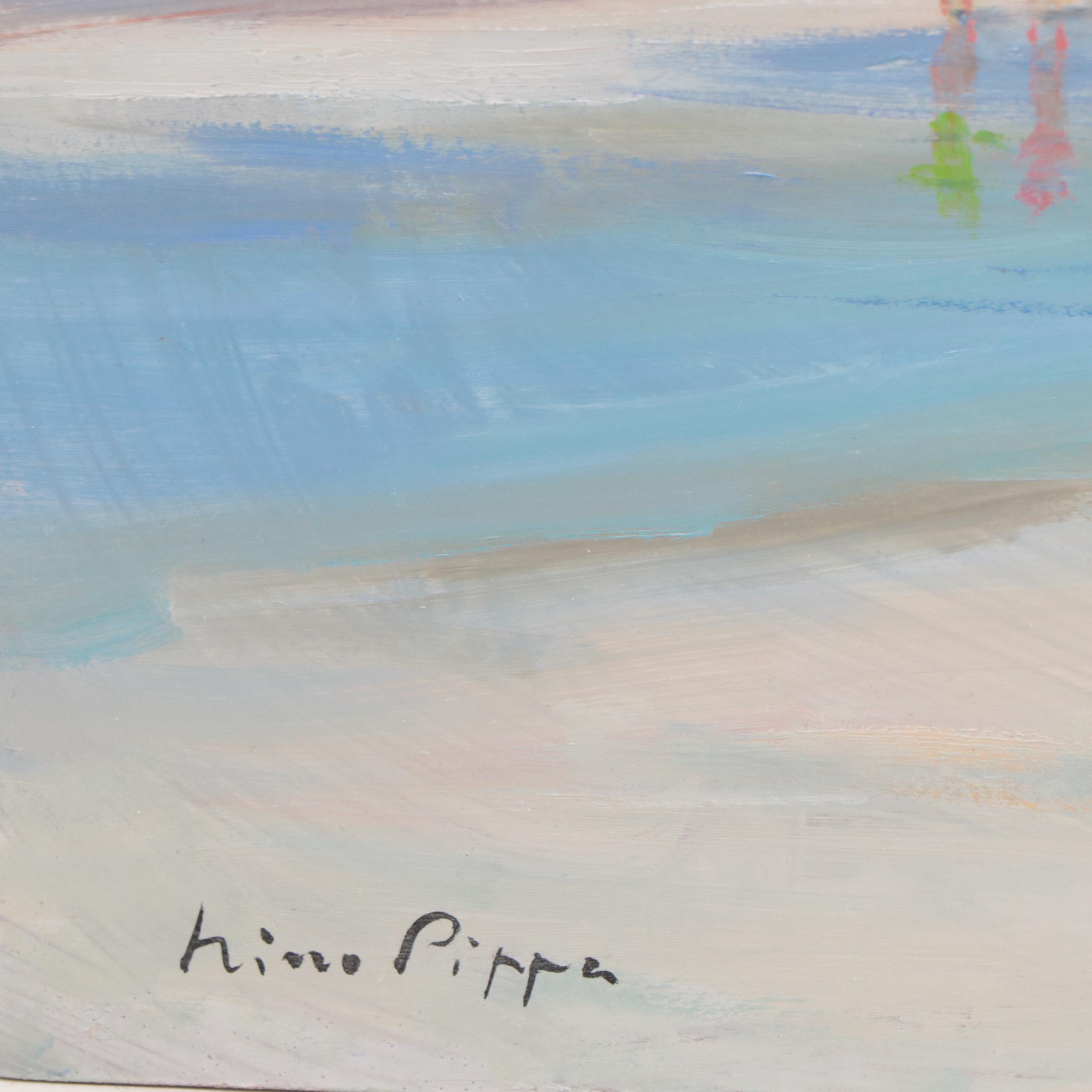 Nino Pippa Oil Painting "Southeast Florida - Beach Scene," 2016