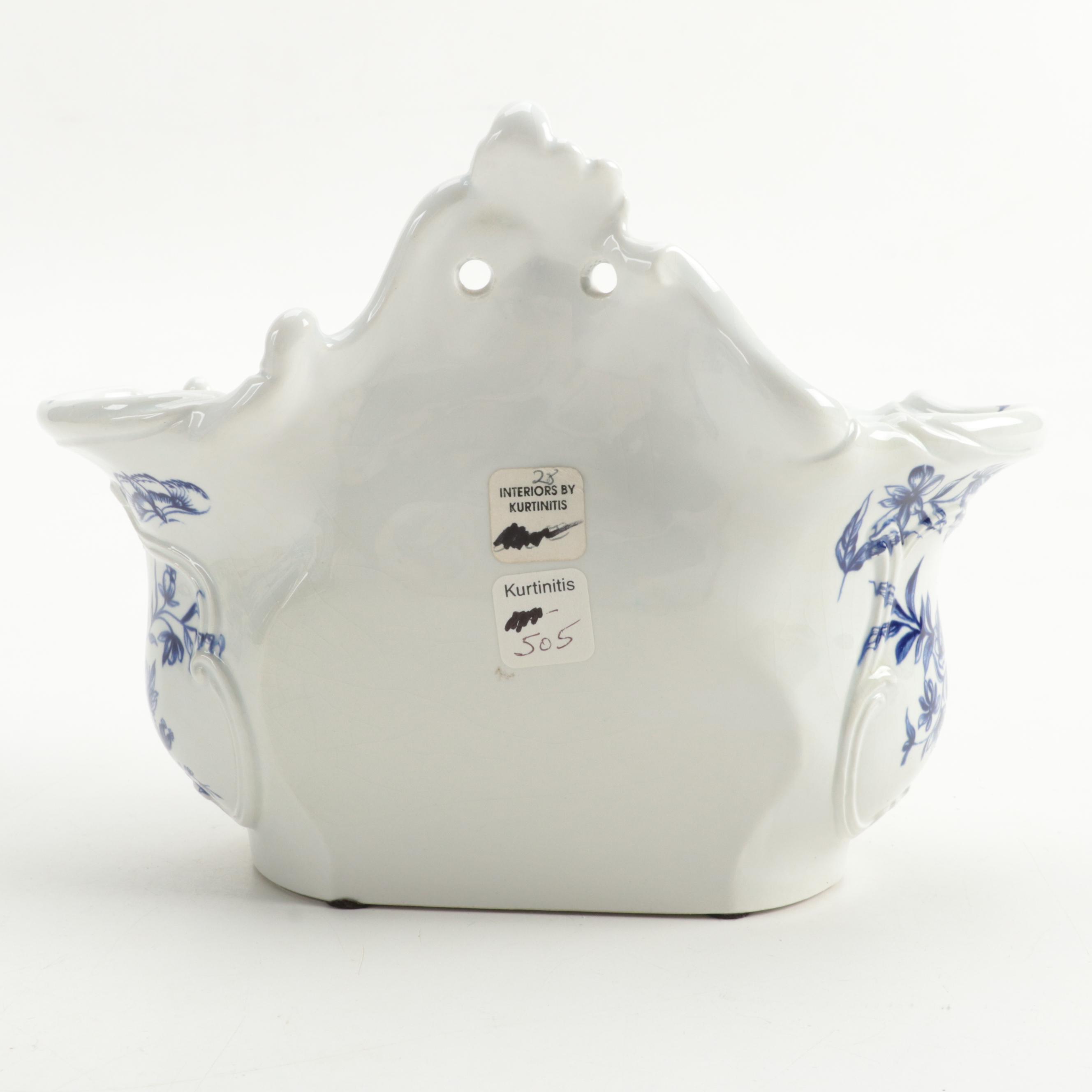 Mottahedeh Williamsburg Restoration Delft Tulipiere and Other Décor