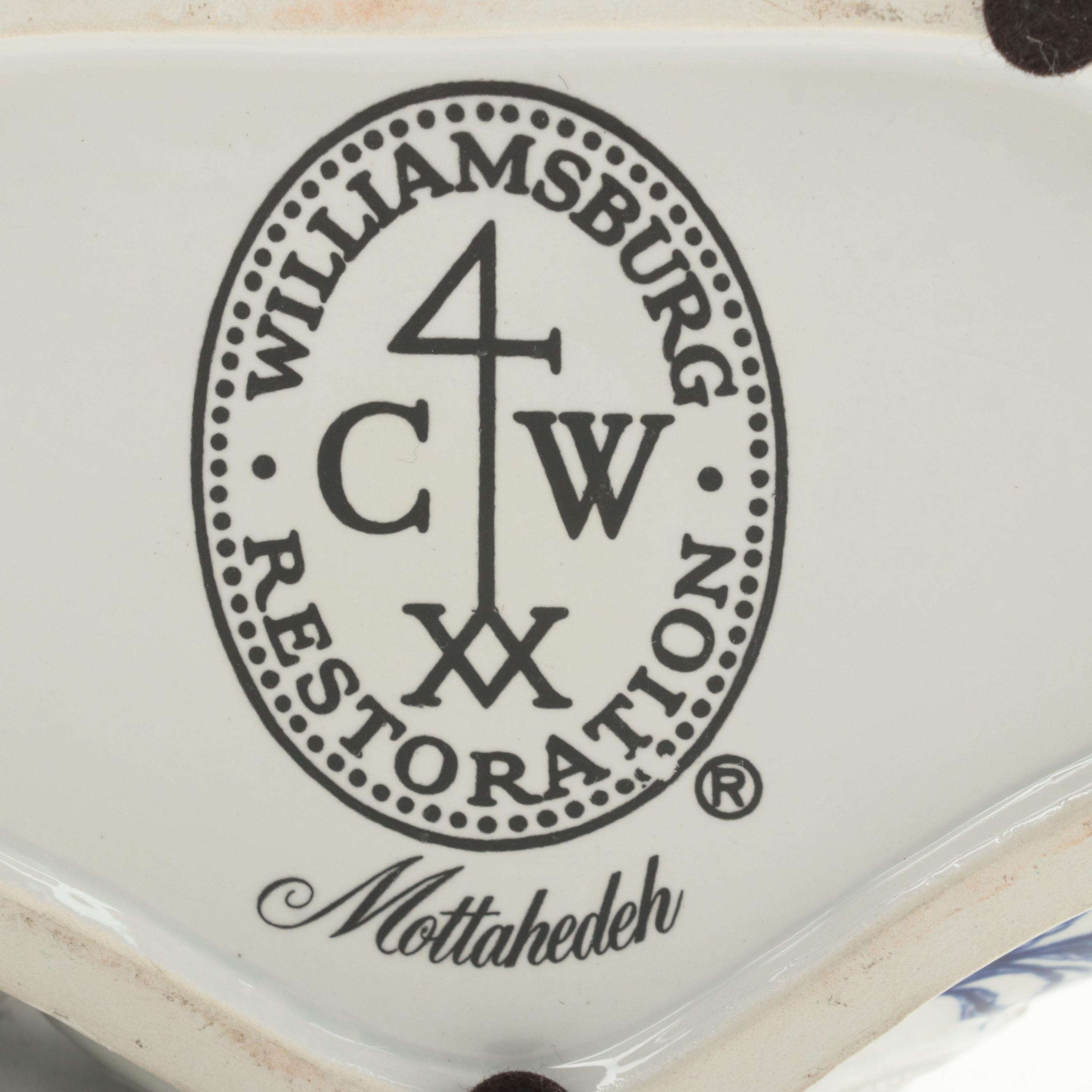 Mottahedeh Williamsburg Restoration Delft Tulipiere and Other Décor