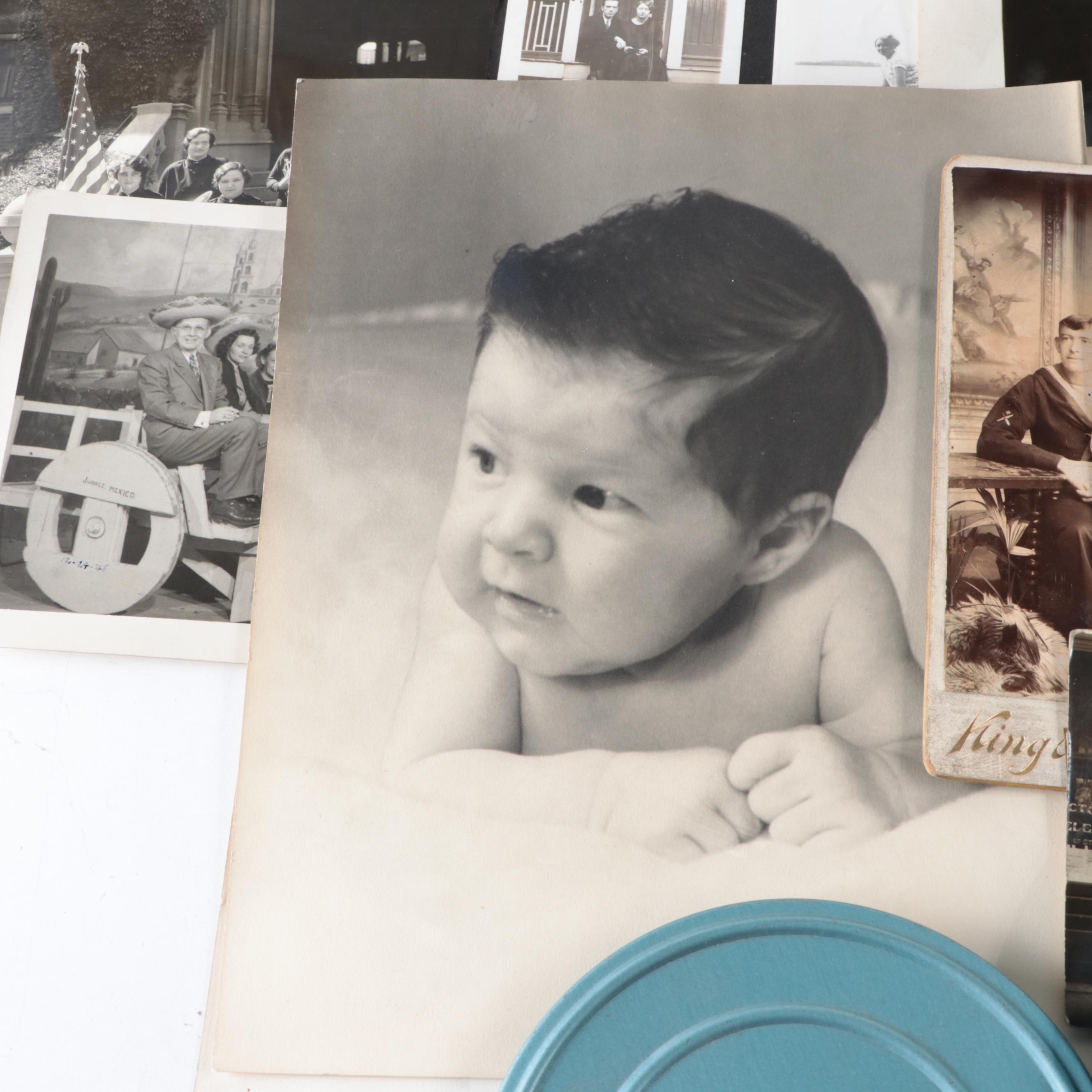 Silver Gelatin Photographs of Men, Women and Children and More Ephemera