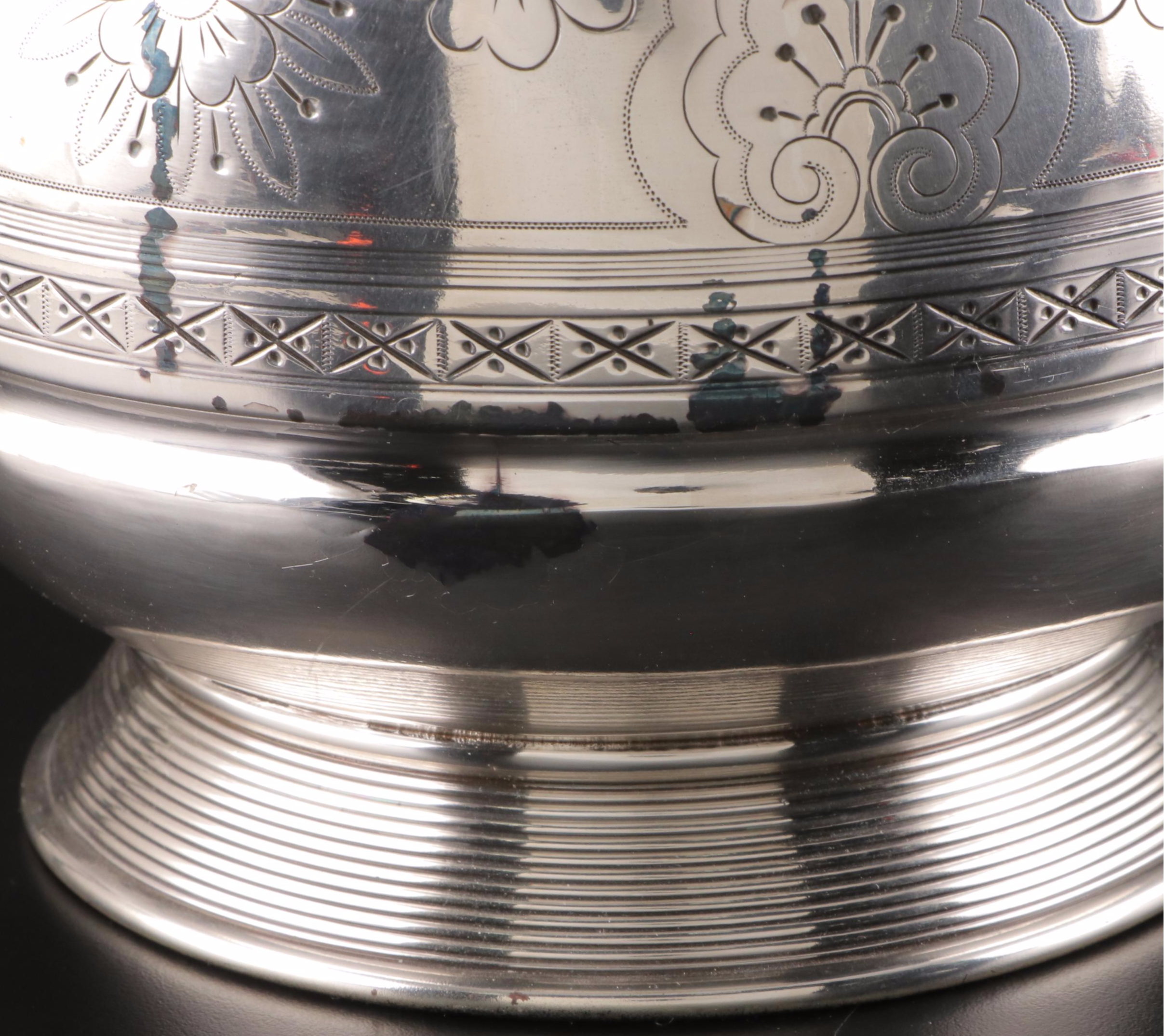 Victorian Aesthetic Movement Silver Plate Water Pitcher, 1882