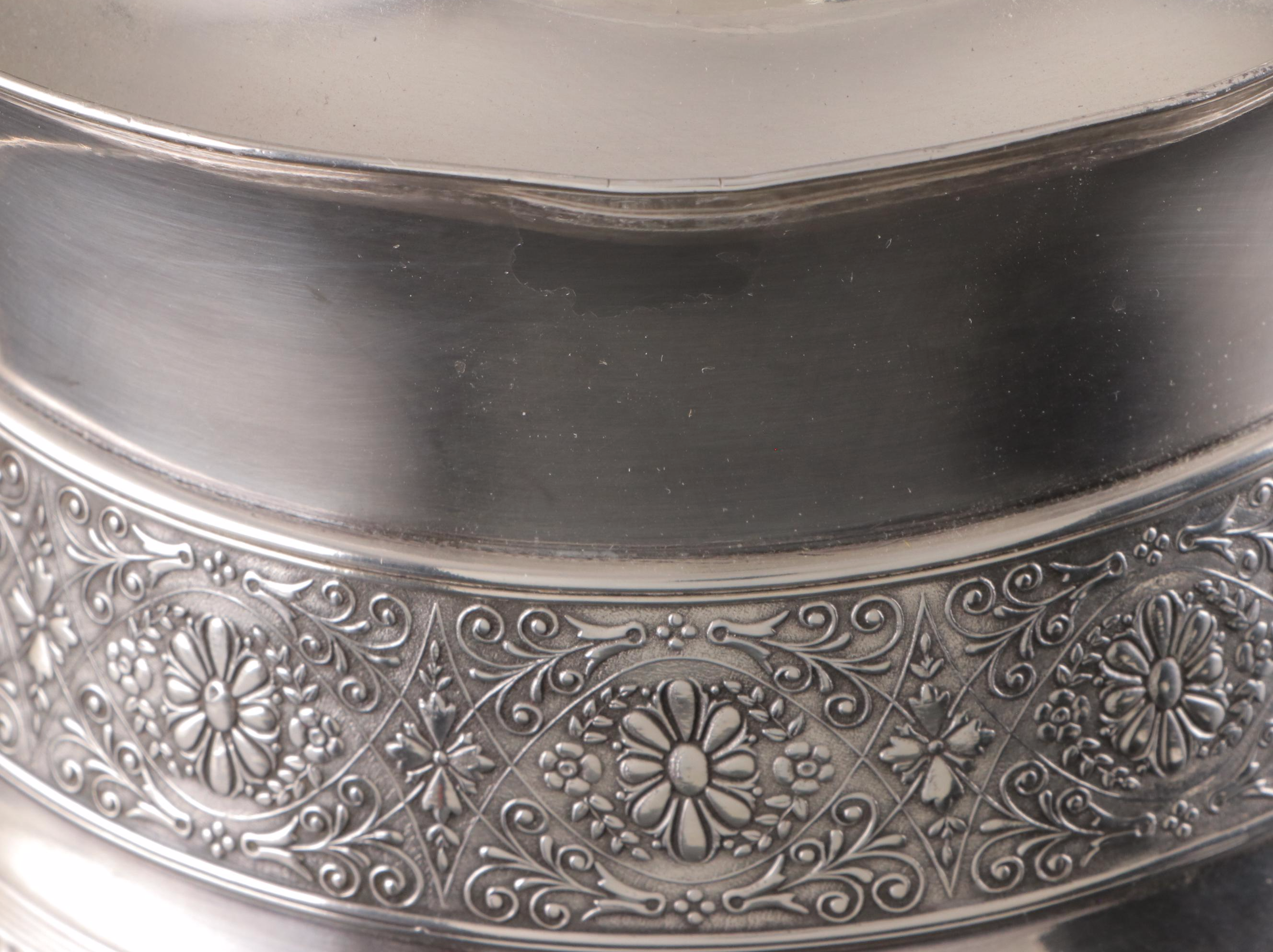 Victorian Aesthetic Movement Silver Plate Water Pitcher, 1882