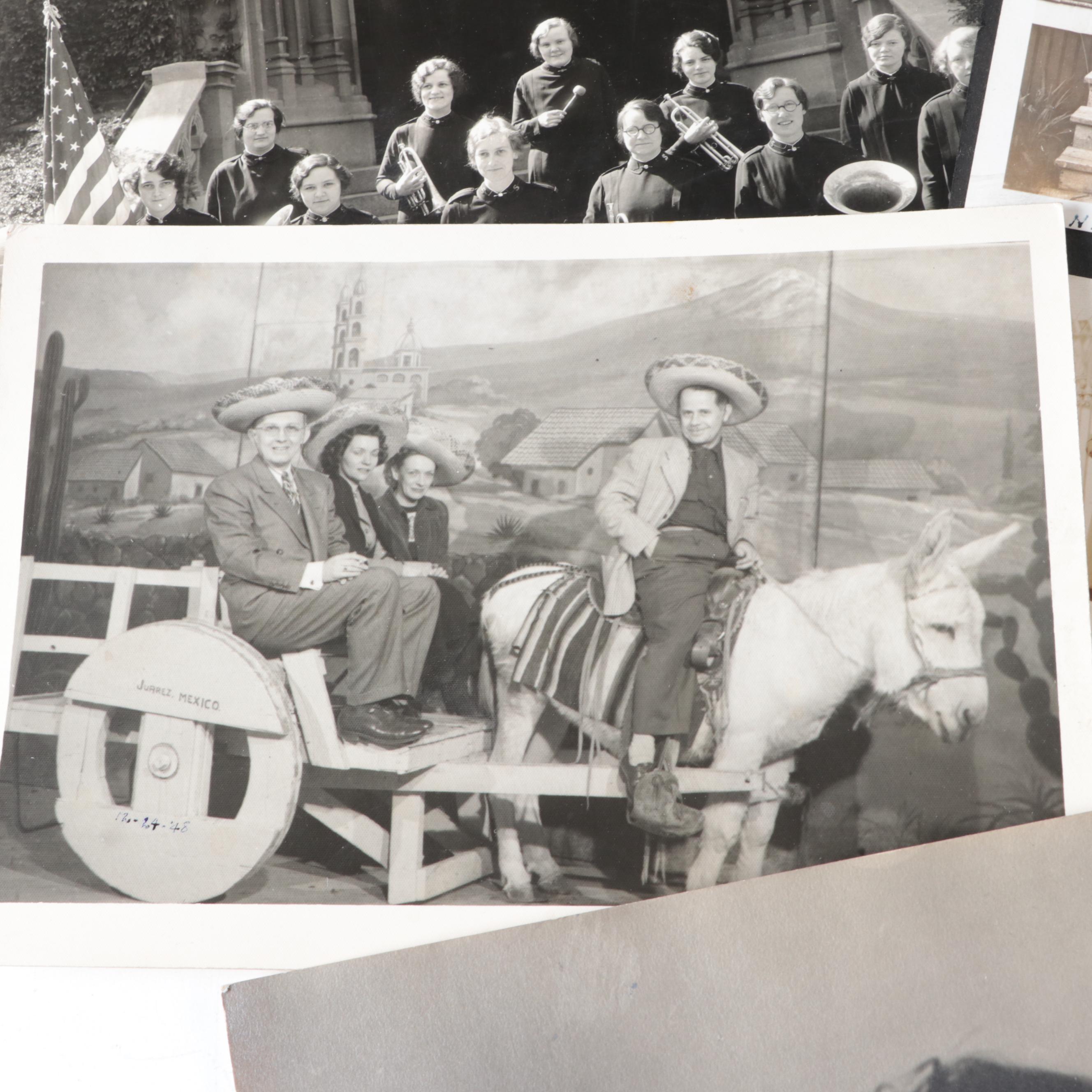 Silver Gelatin Photographs of Men, Women and Children and More Ephemera