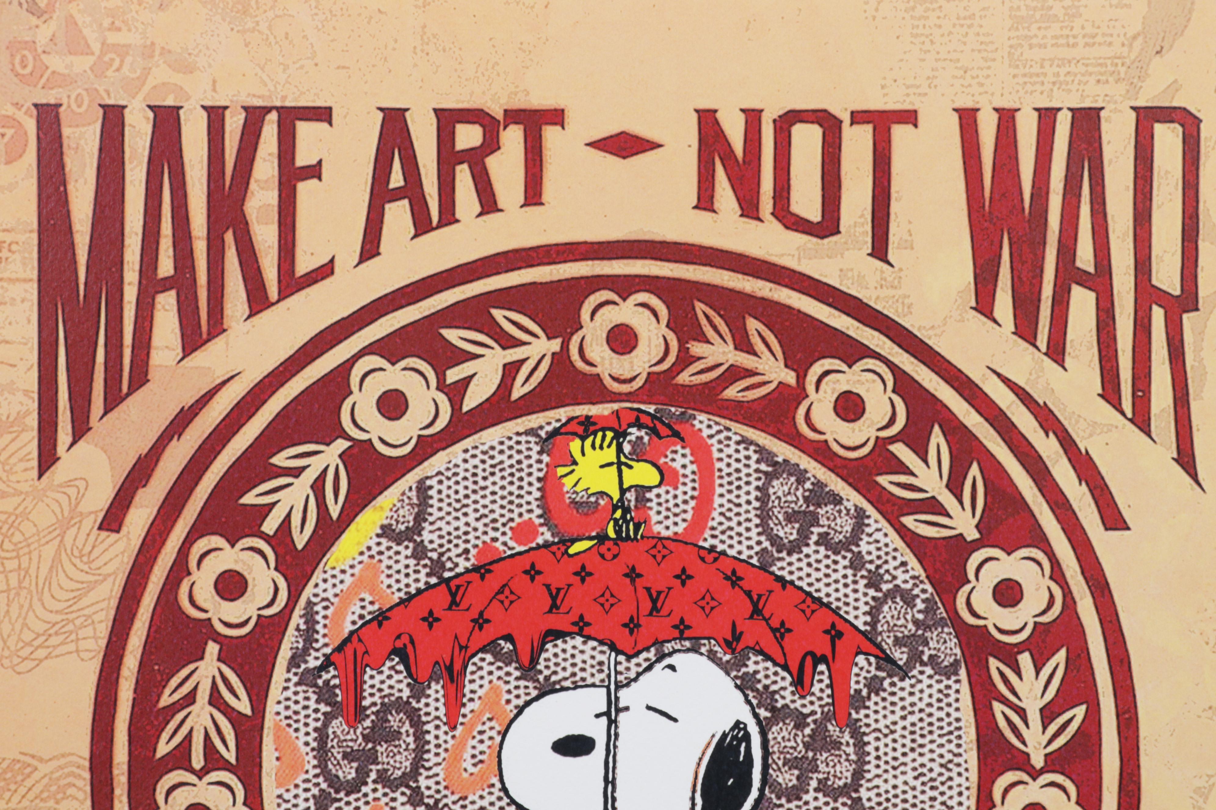 Death NYC Pop Art Graphic Print Homage to OBEY and Peanuts, 2022