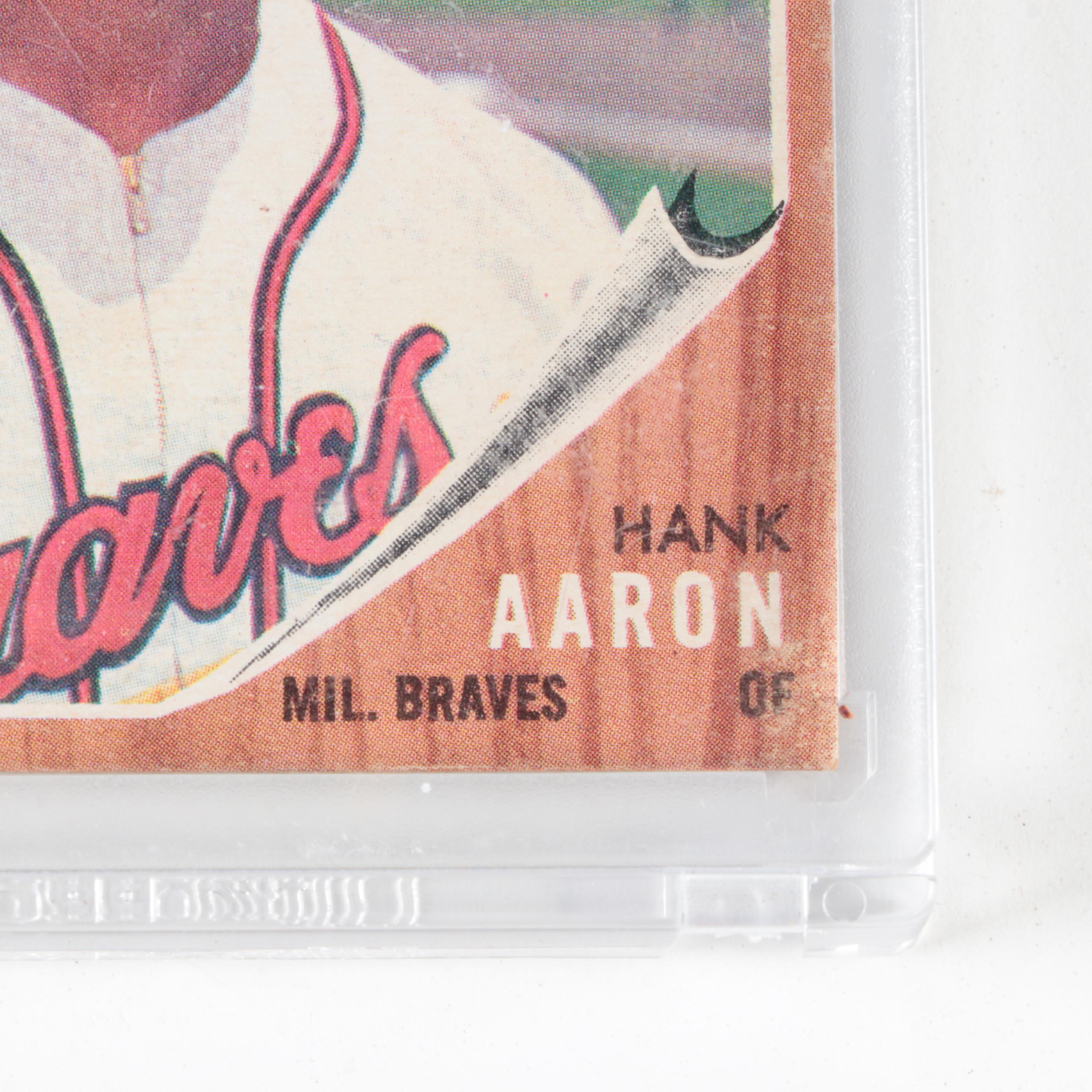 1962 Topps Hank Aaron Milwaukee Braves #320 Baseball Card
