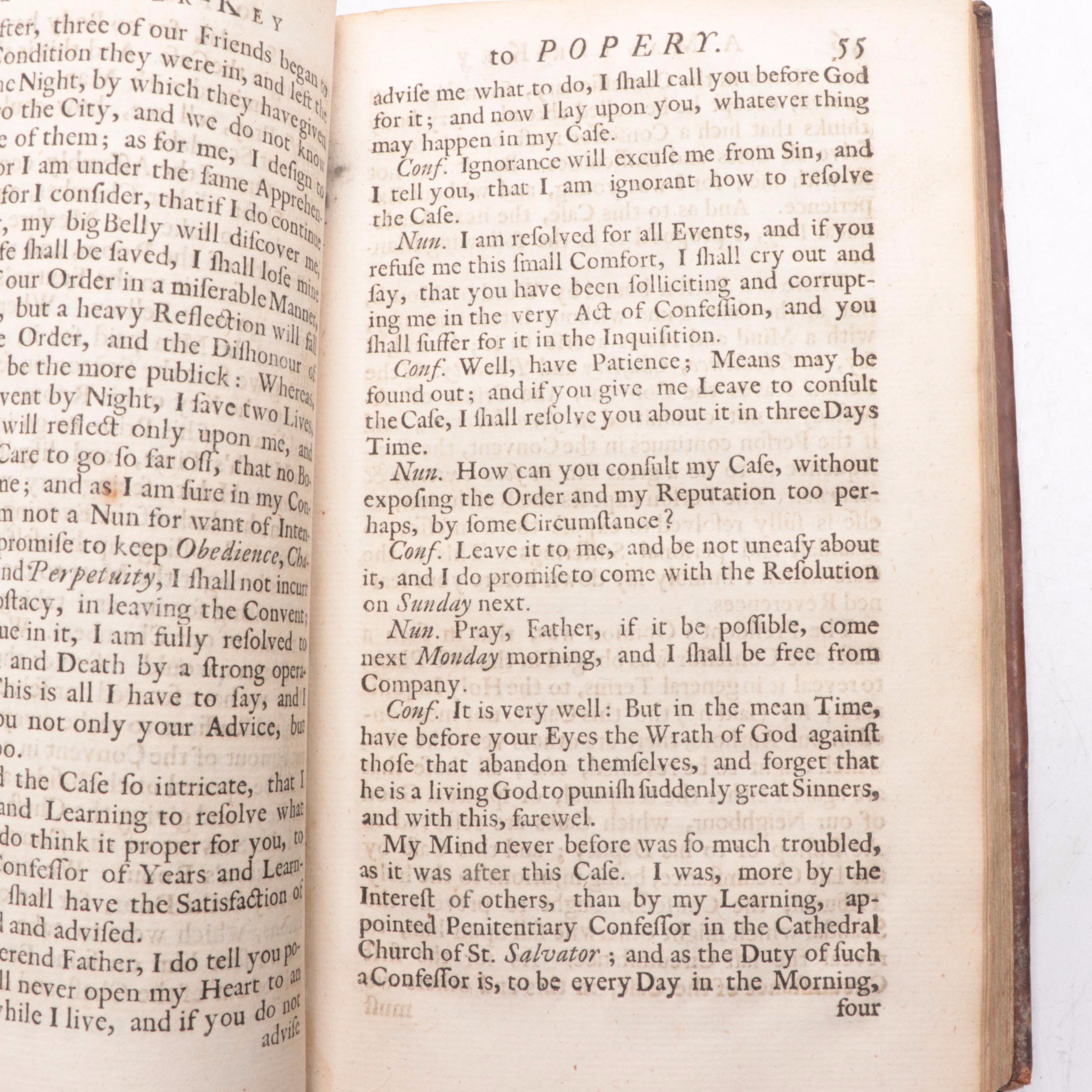 "A Master-Key to Popery" by D. Antonio Gavin, 1724