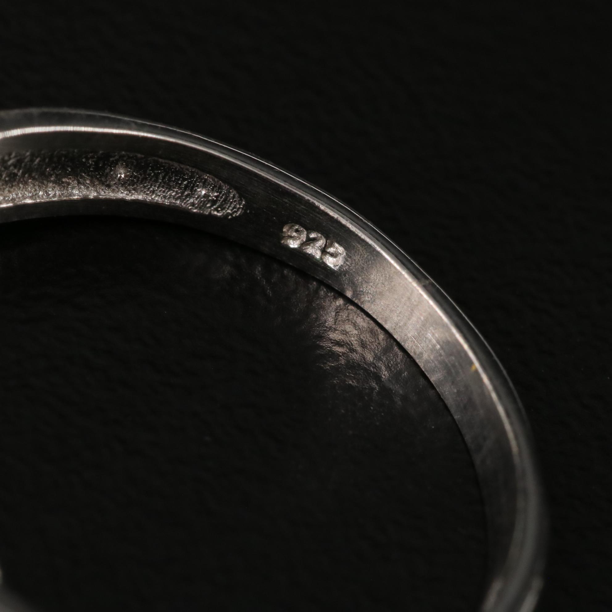 Sterling Emerald Ring