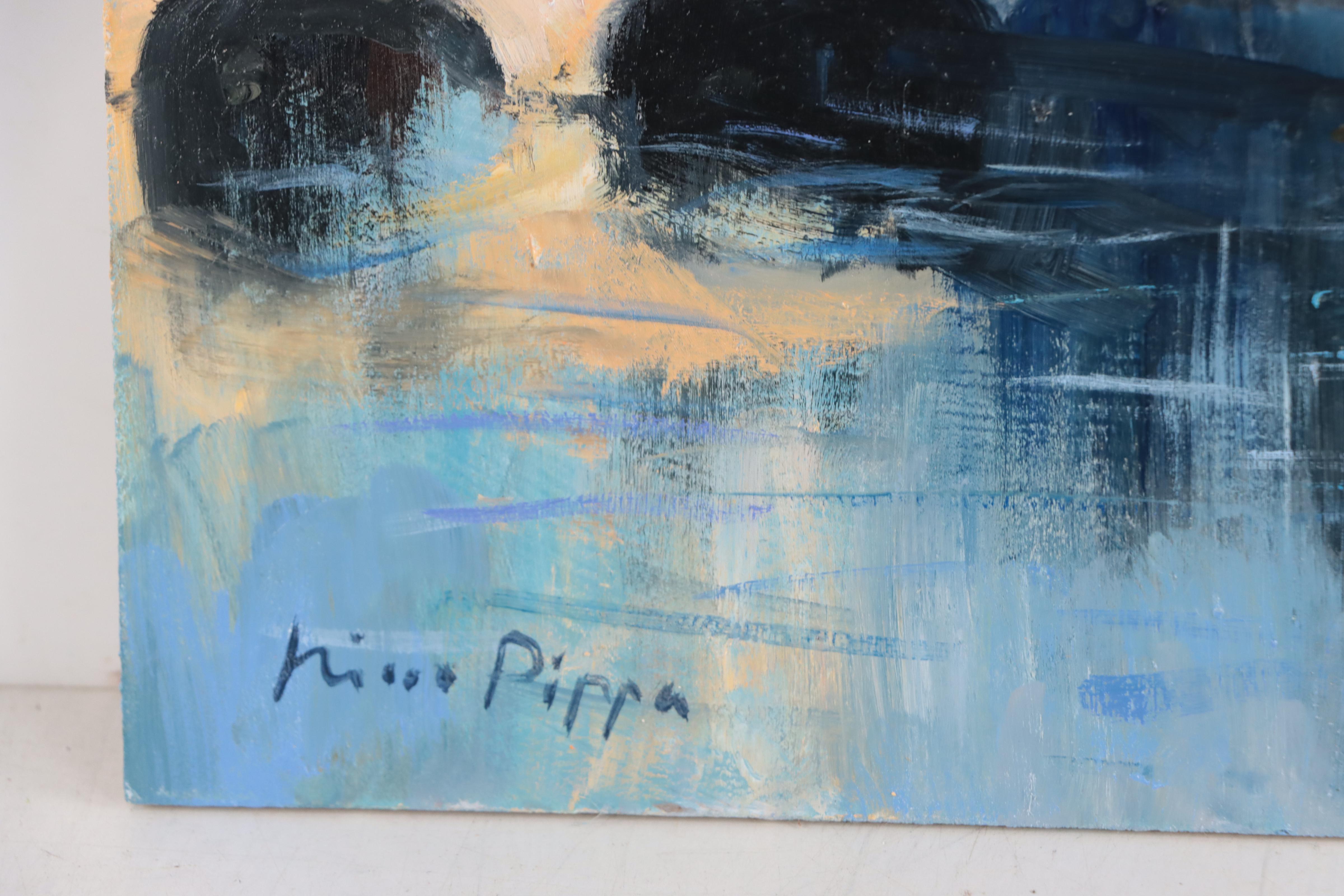 Nino Pippa Oil Painting "Paris - Notre Dame," 2017