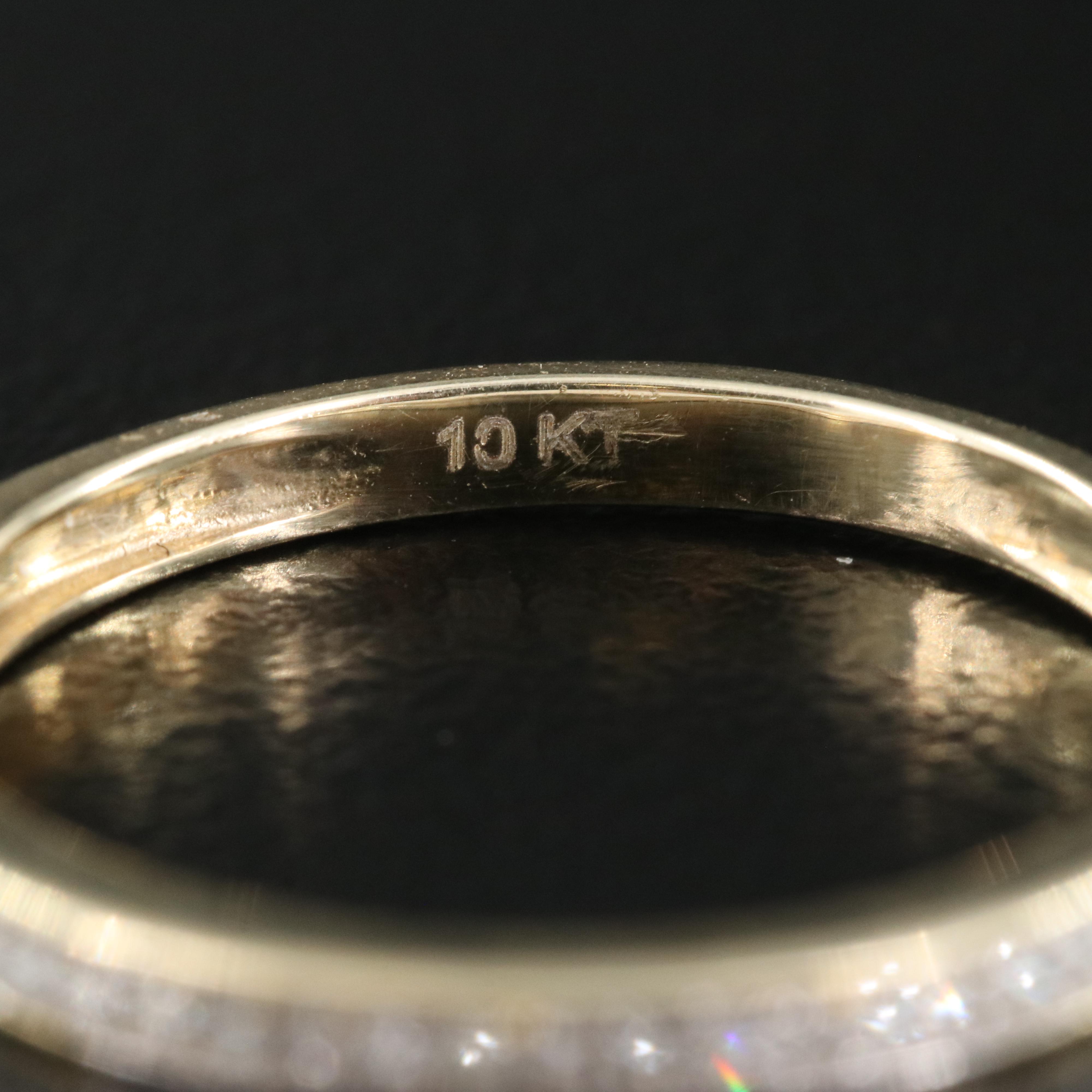 10K 0.35 CTW Diamond Ring and Bands Set