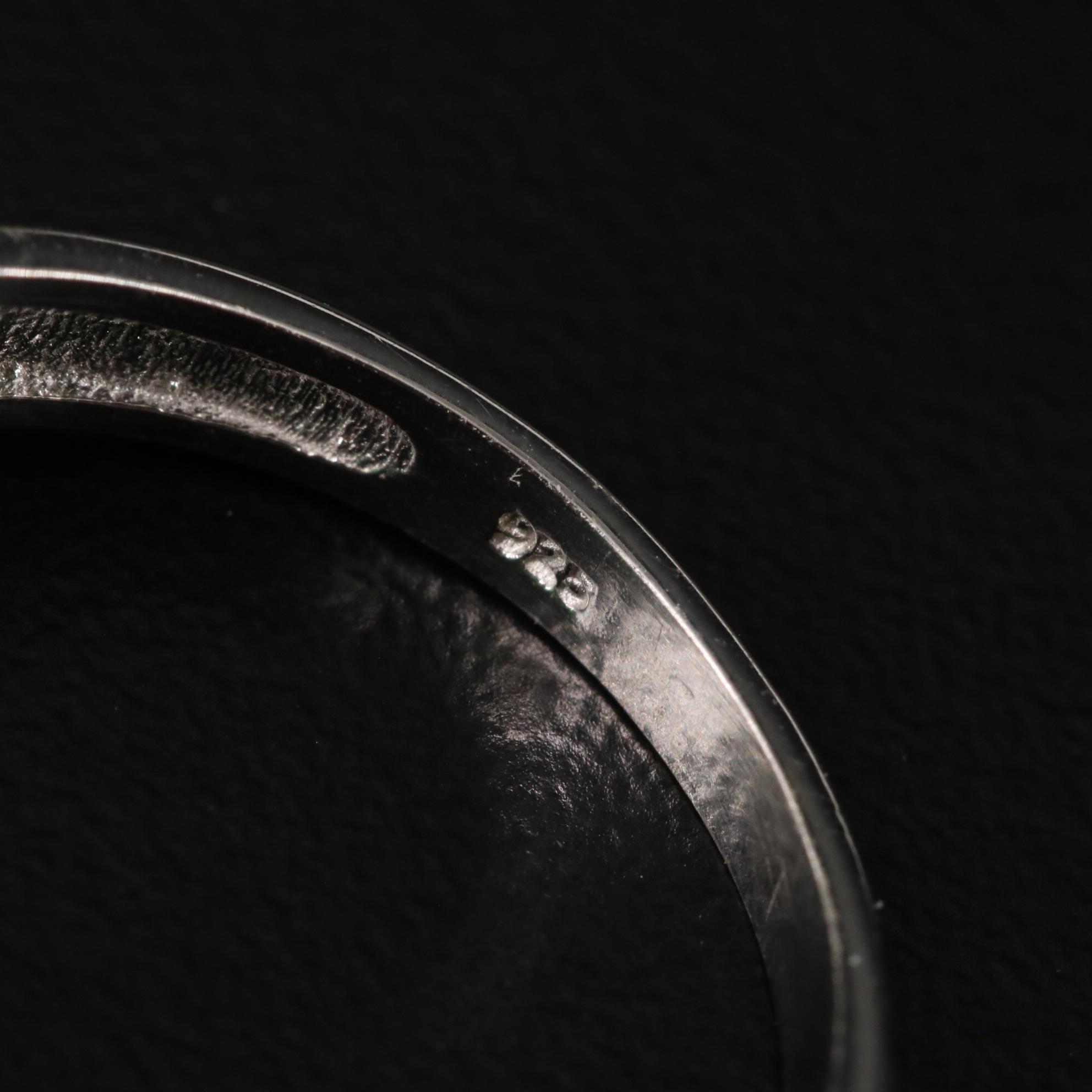 Sterling Emerald Ring