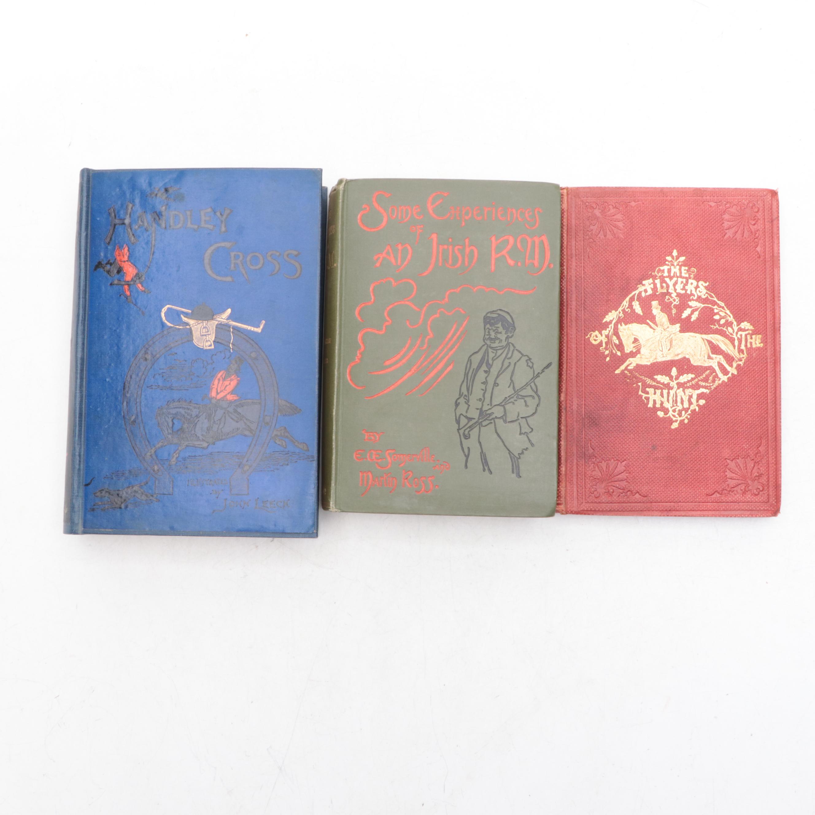 John Leech Illustrated "The Flyers of the Hunt" by John Mills and More Books