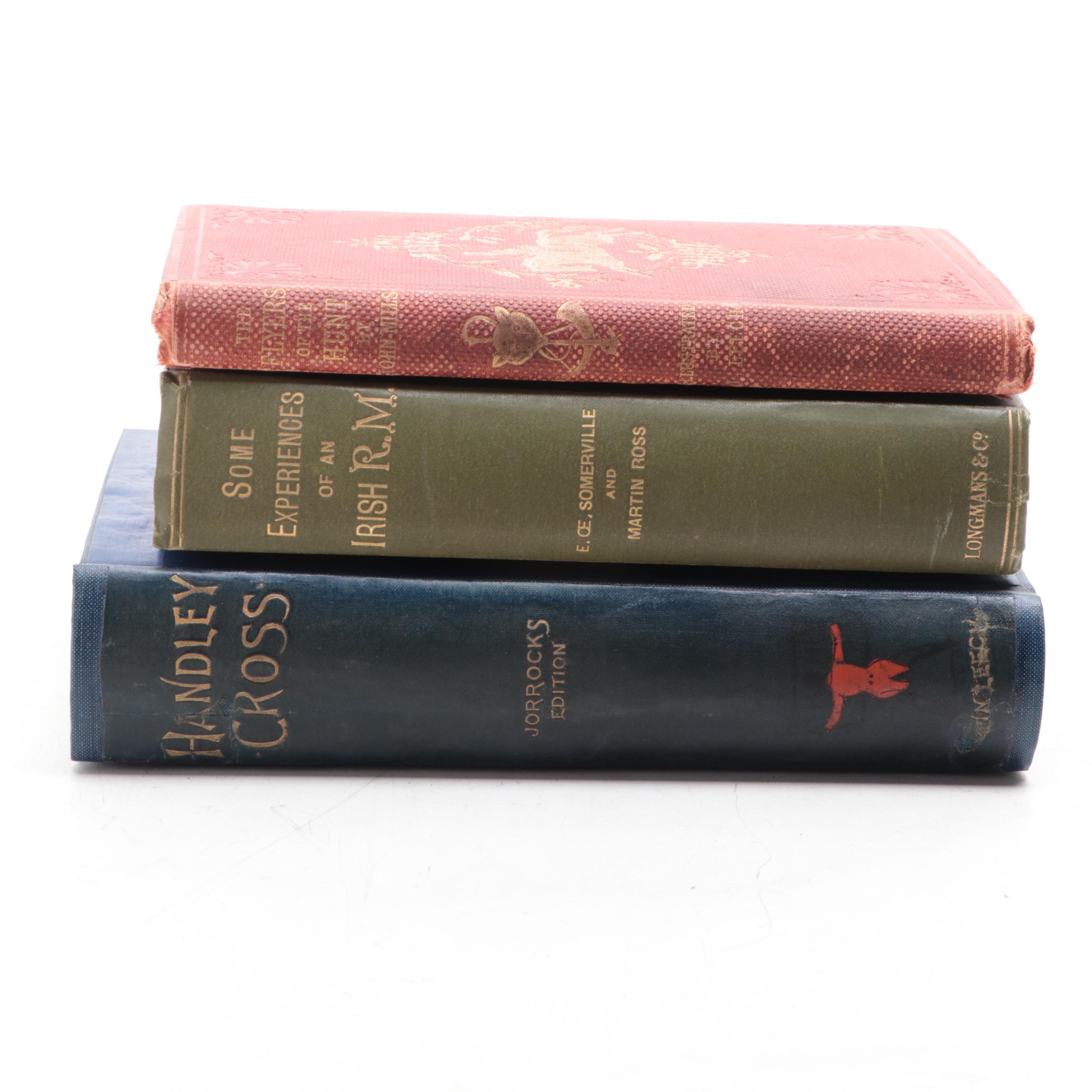 John Leech Illustrated "The Flyers of the Hunt" by John Mills and More Books