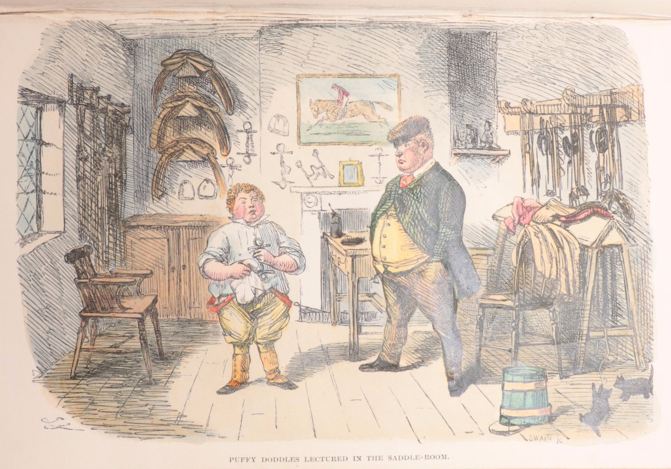 John Leech Illustrated "The Flyers of the Hunt" by John Mills and More Books