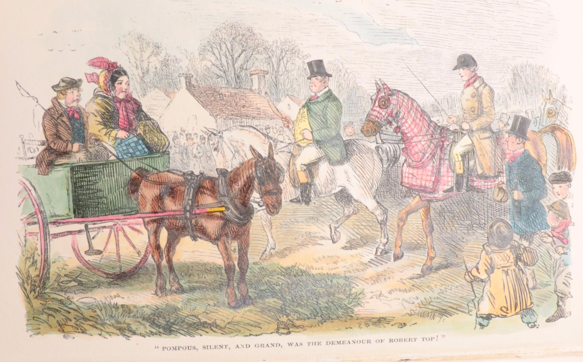 John Leech Illustrated "The Flyers of the Hunt" by John Mills and More Books