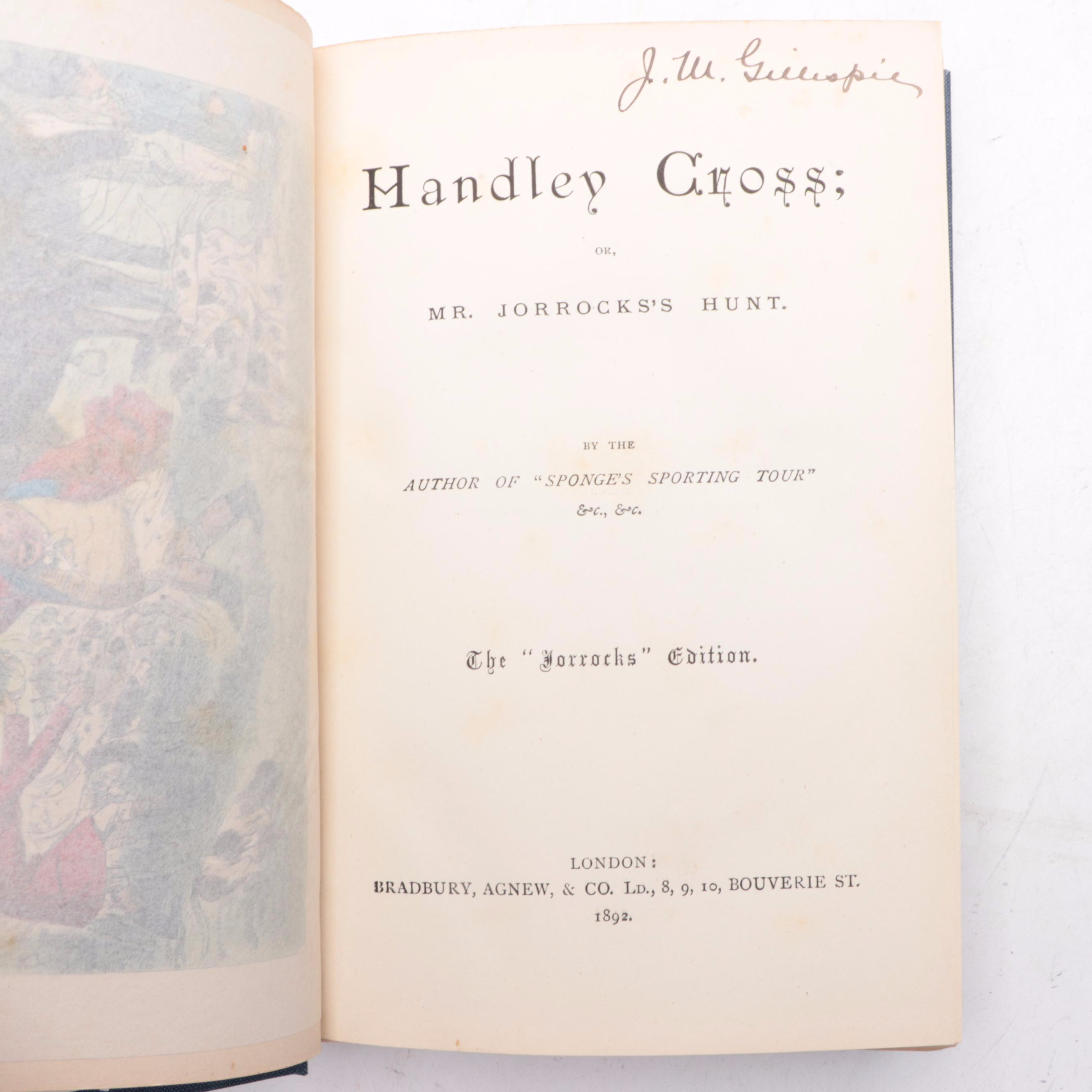 John Leech Illustrated "The Flyers of the Hunt" by John Mills and More Books