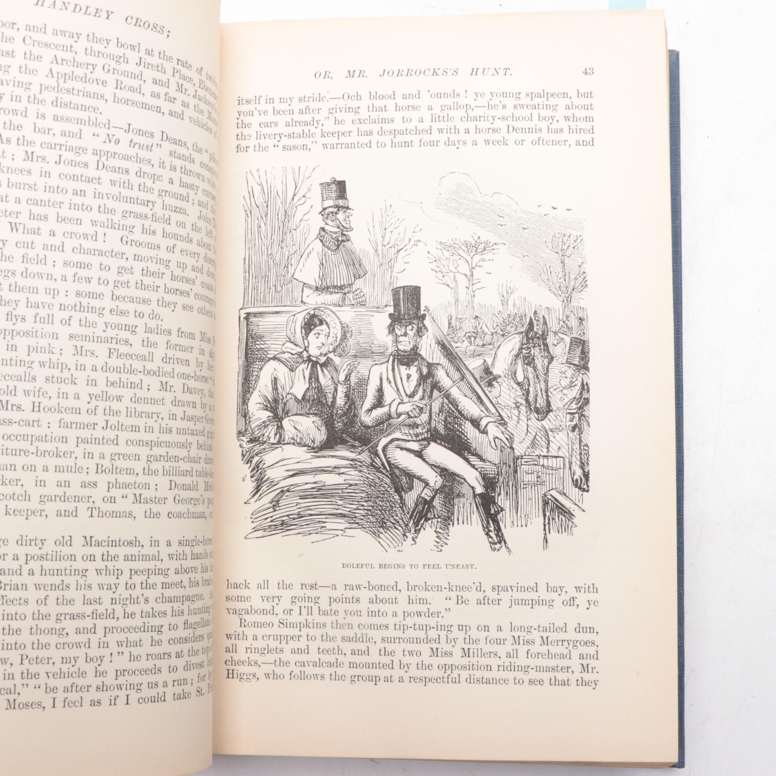 John Leech Illustrated "The Flyers of the Hunt" by John Mills and More Books