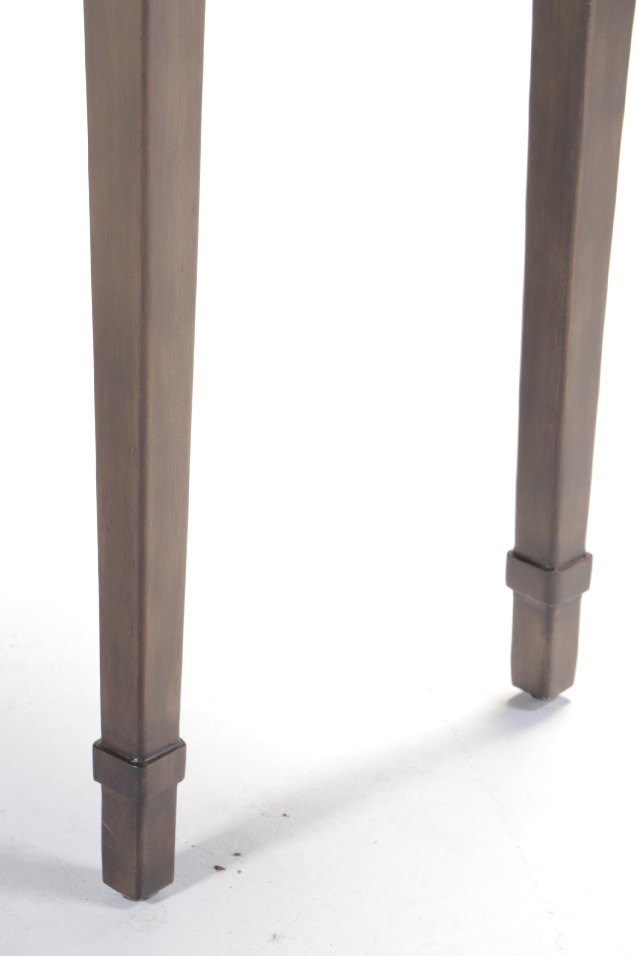 Hooker Furniture Acacia-Veneered, Metal, and Resin"Skinny" Console Table