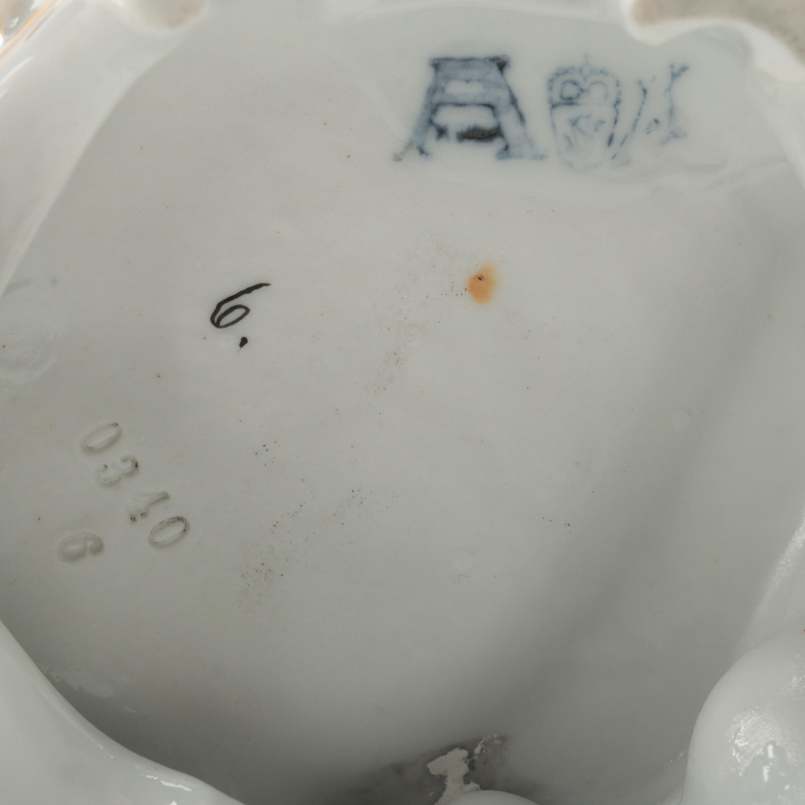 KPM Blanc de Chine with E & A Müller and Other Dresden Lace Figurines