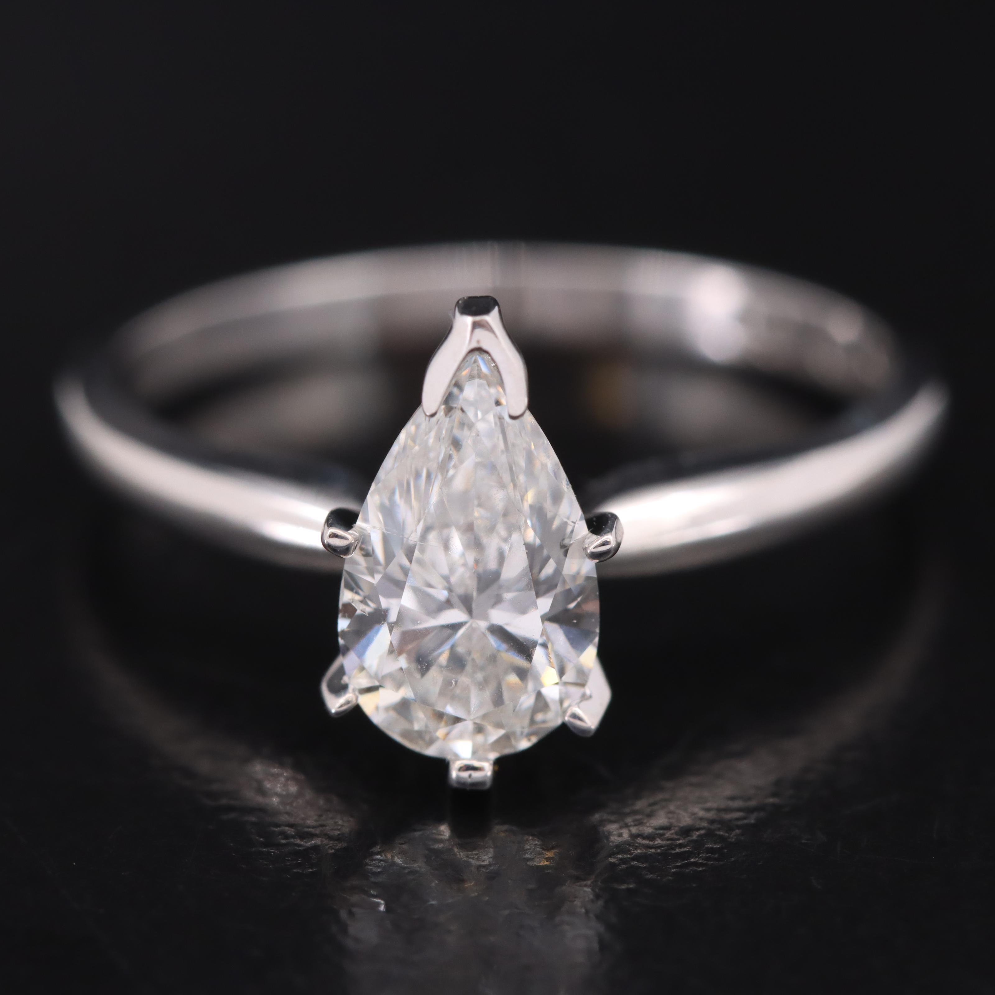 14K 0.98 CT Lab Grown Diamond Solitaire Ring
