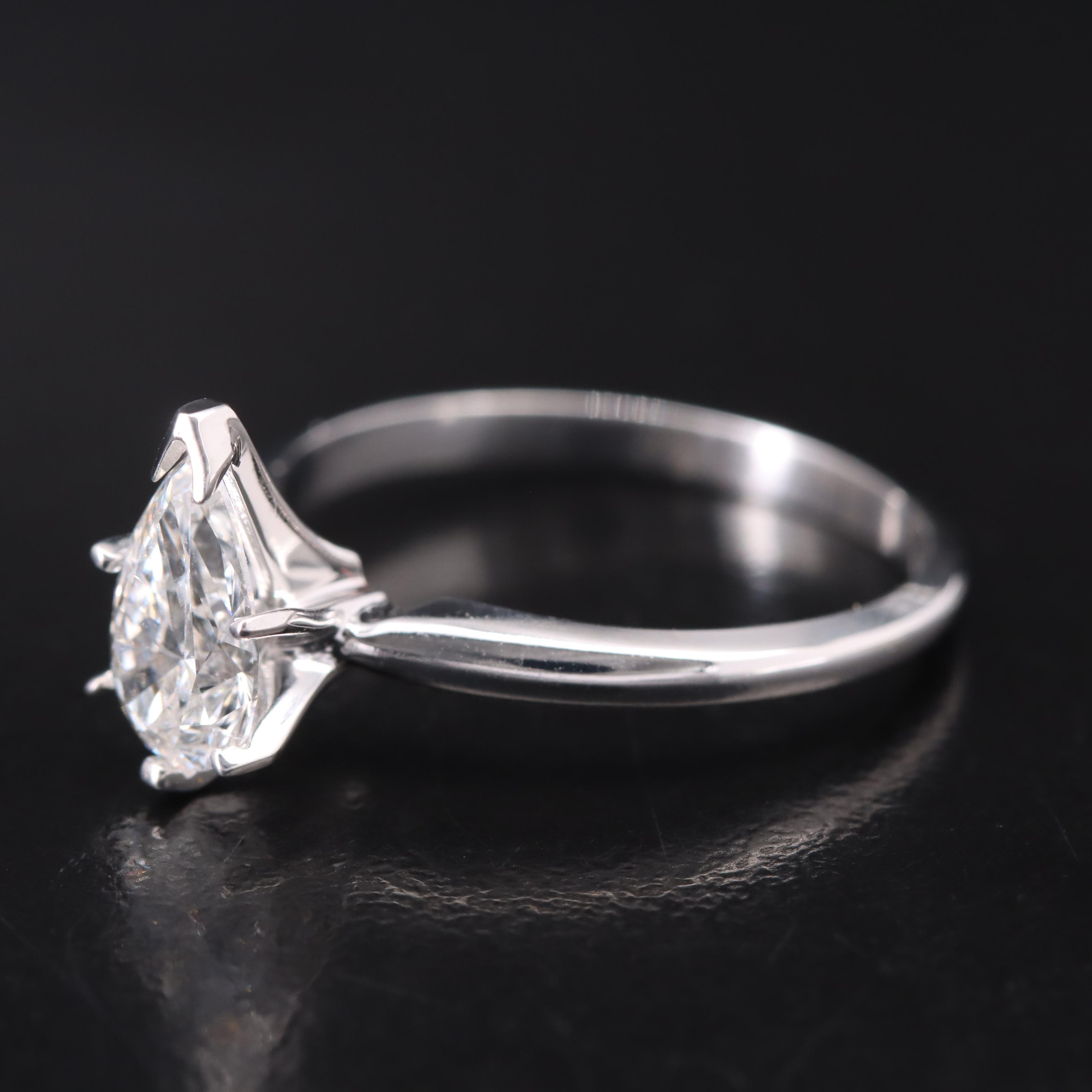 14K 0.98 CT Lab Grown Diamond Solitaire Ring