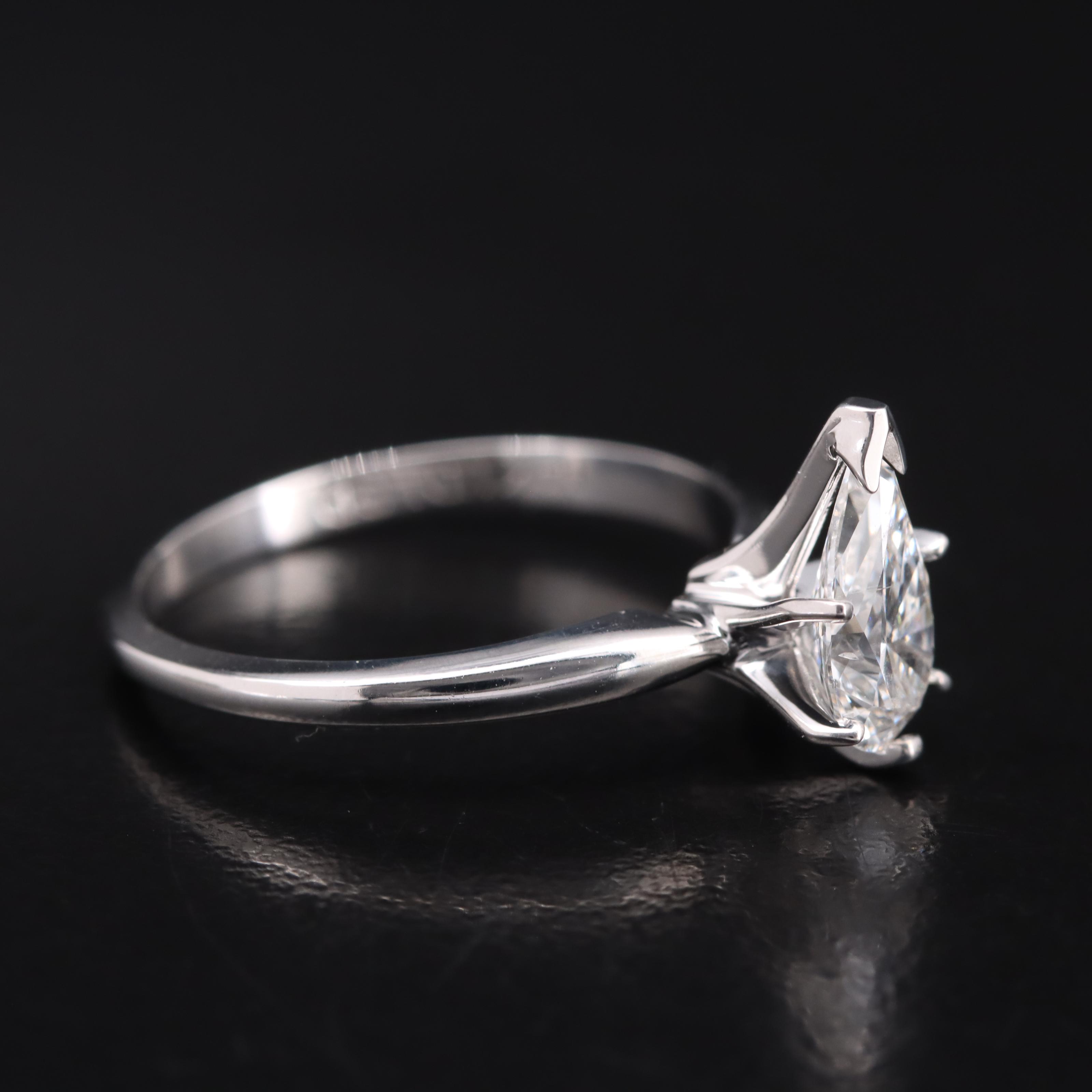14K 0.98 CT Lab Grown Diamond Solitaire Ring