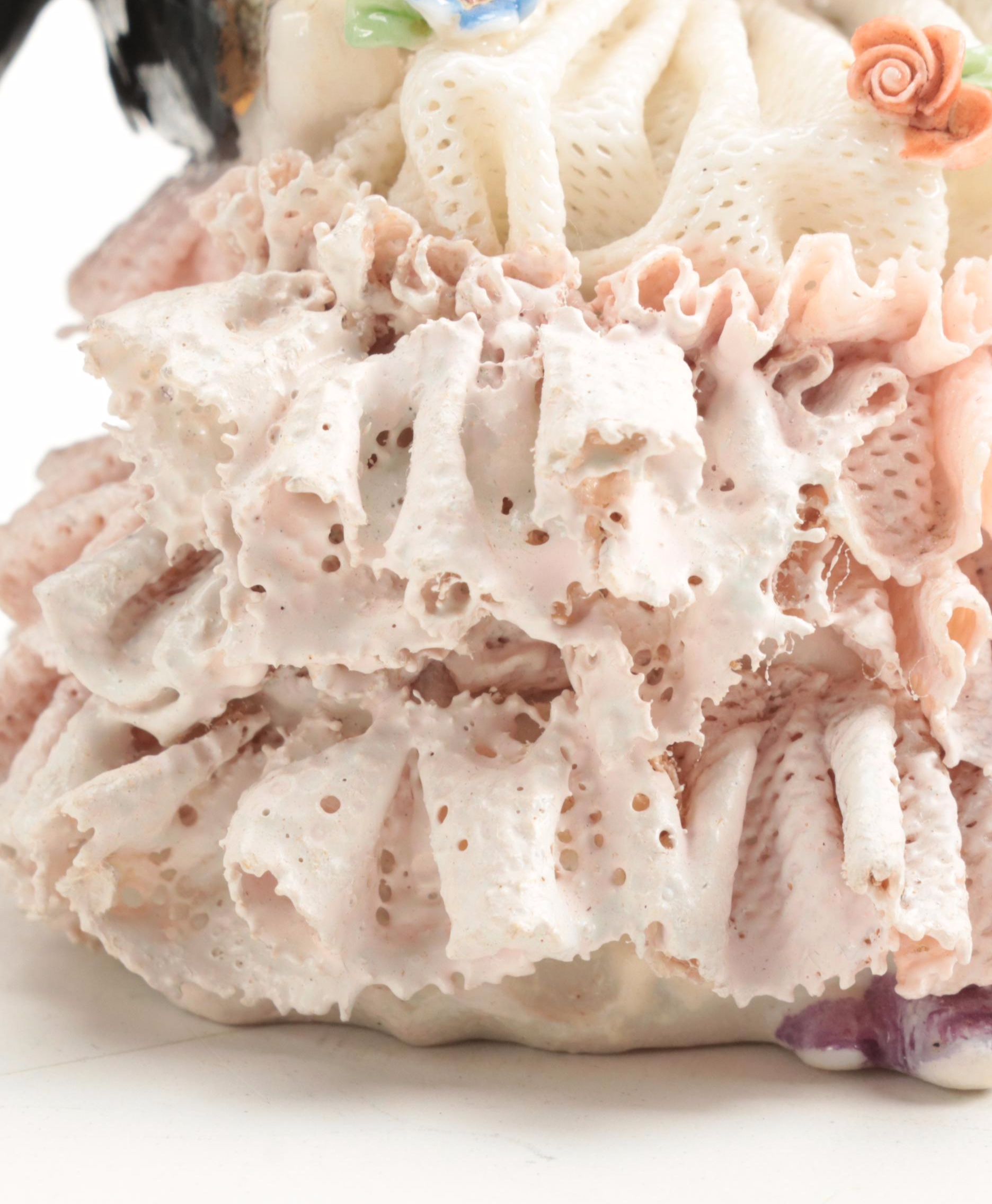 KPM Blanc de Chine with E & A Müller and Other Dresden Lace Figurines