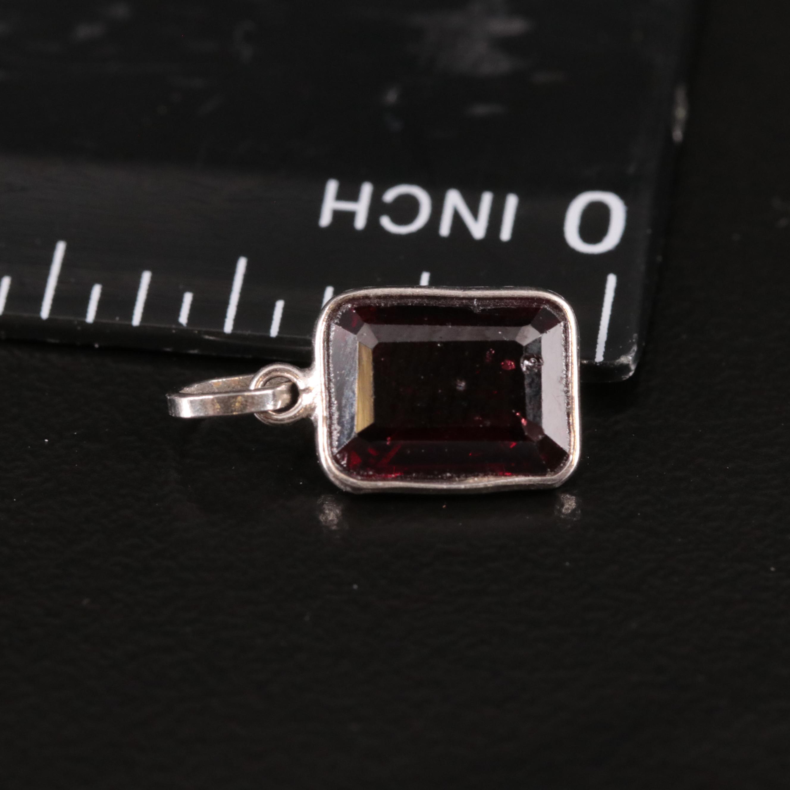 14K Garnet Pendant