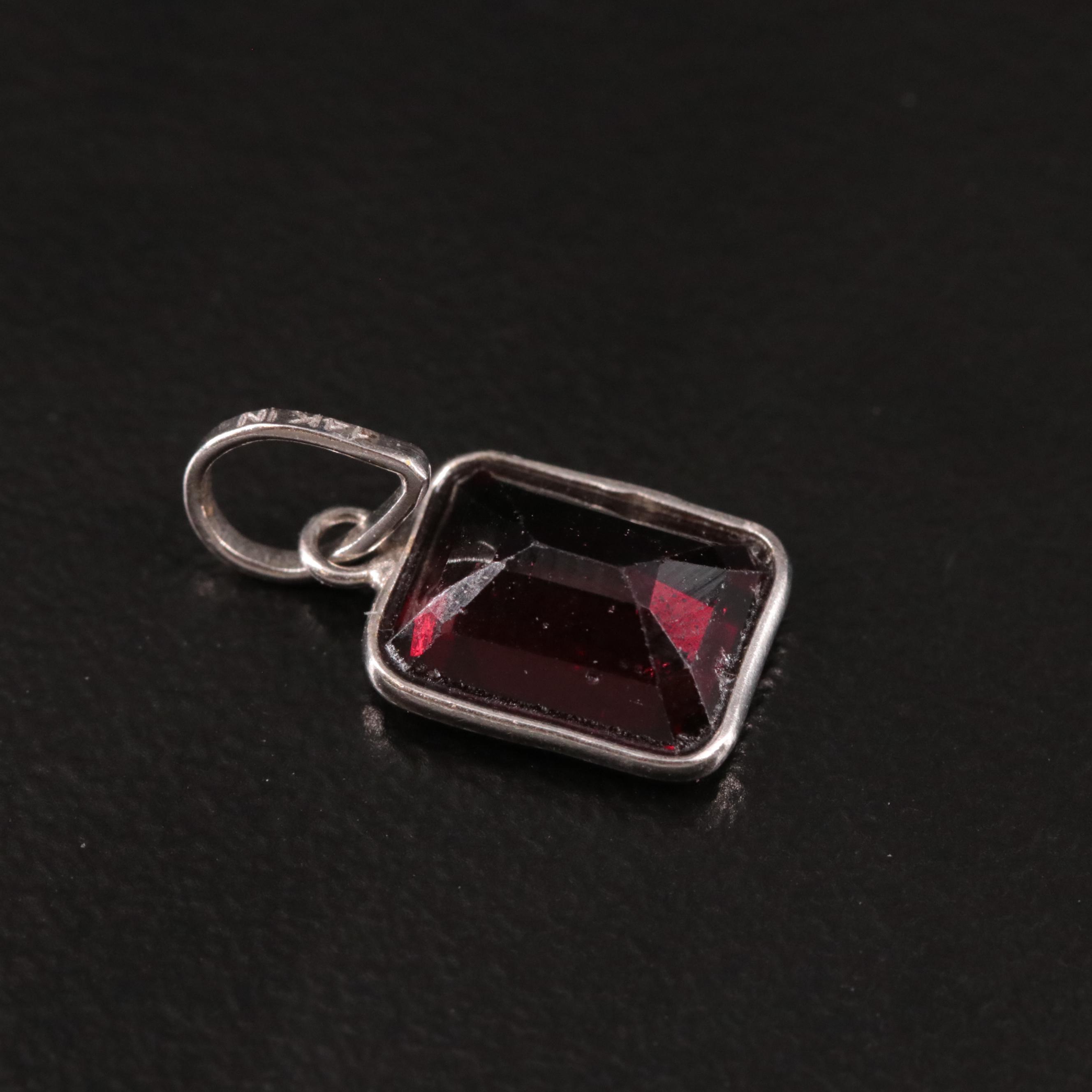14K Garnet Pendant