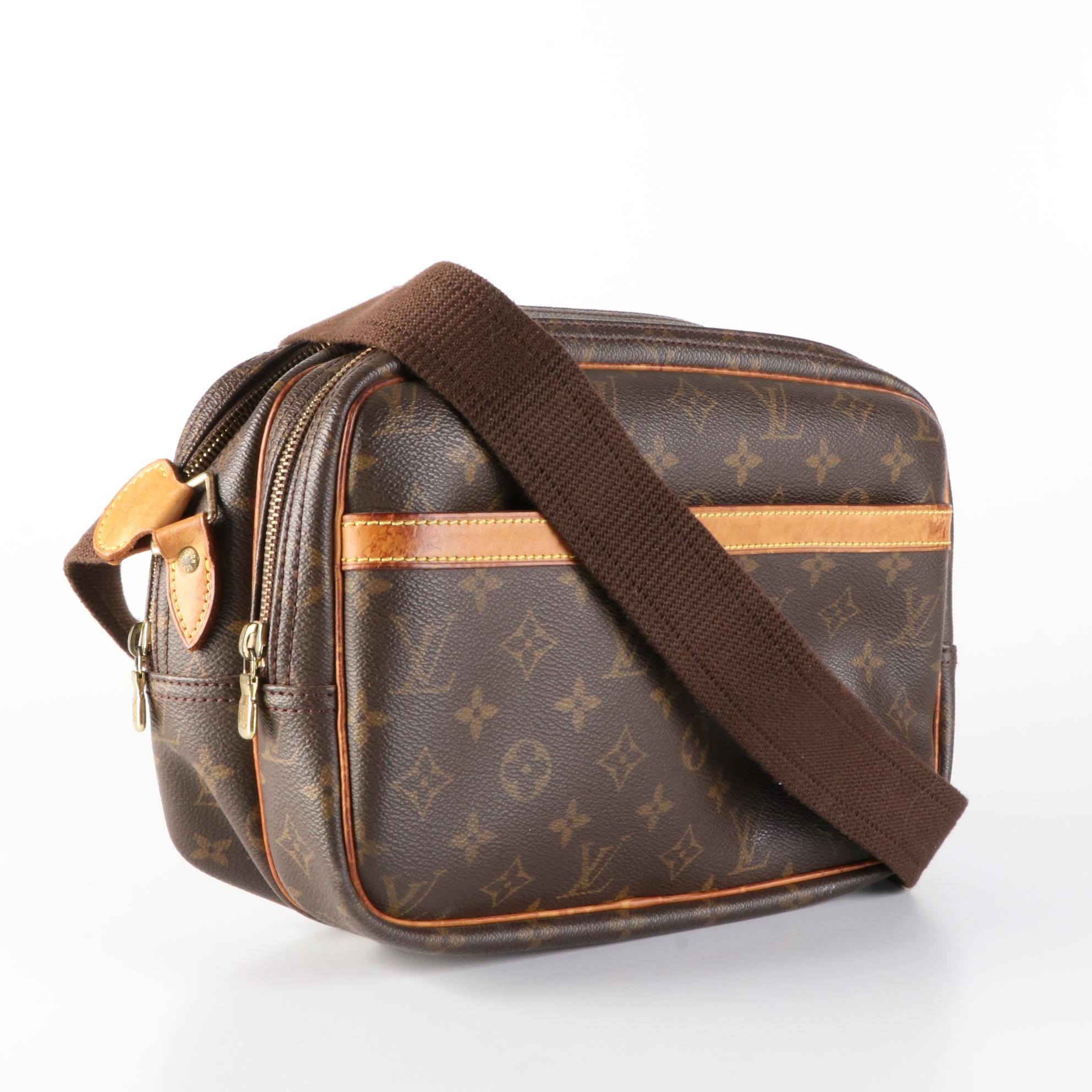 Louis Vuitton Reporter PM Bag in Monogram Canvas and Vachetta Leather