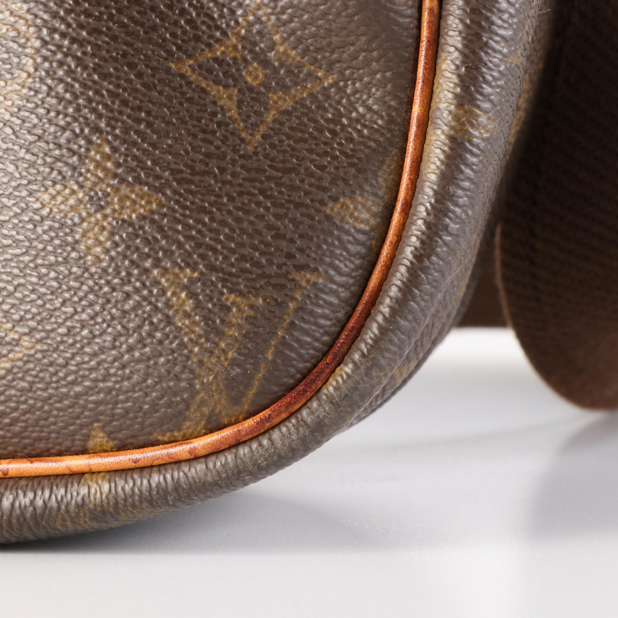 Louis Vuitton Reporter PM Bag in Monogram Canvas and Vachetta Leather