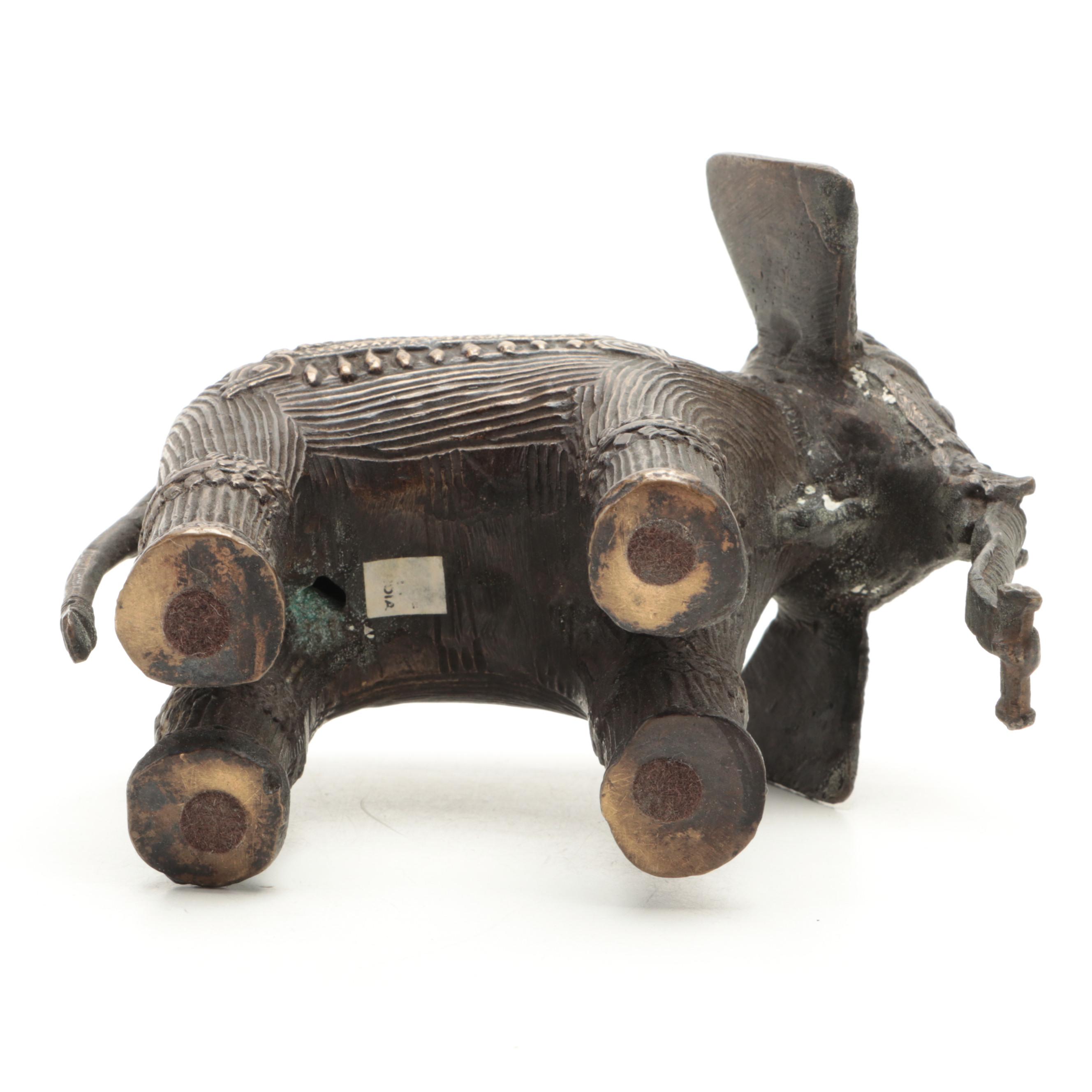 Metal Indian Style and Other Elephant Figurines
