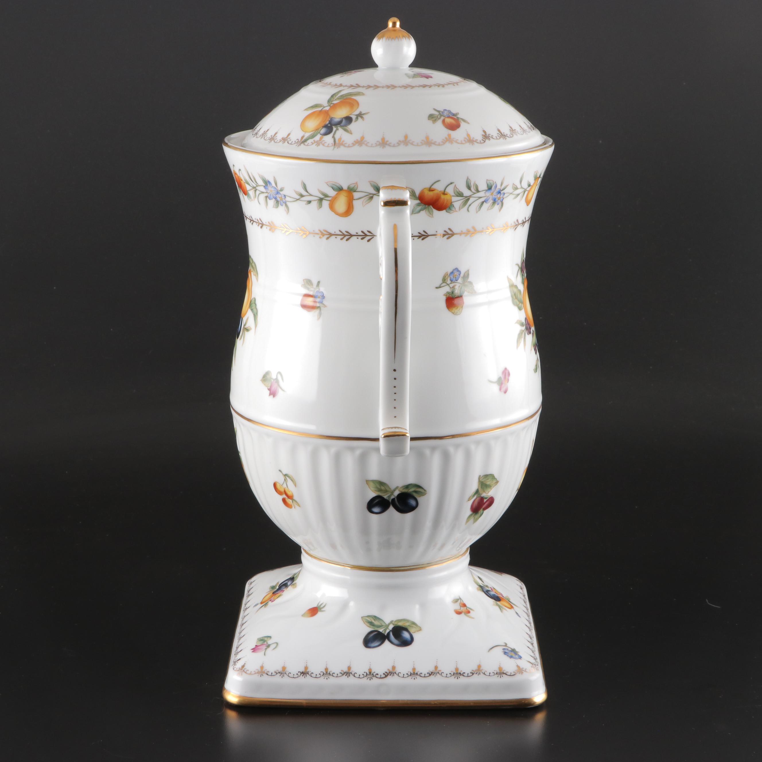 Speer Collectibles Painted Porcelain Lidded Urn