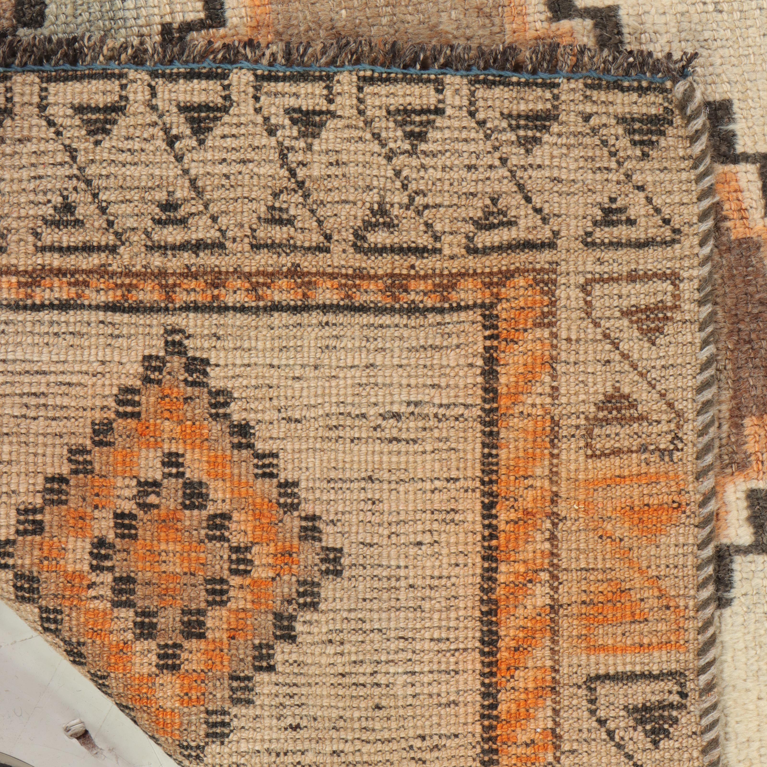 3'5 x 6'3 Hand-Knotted Persian Kurdish Area Rug