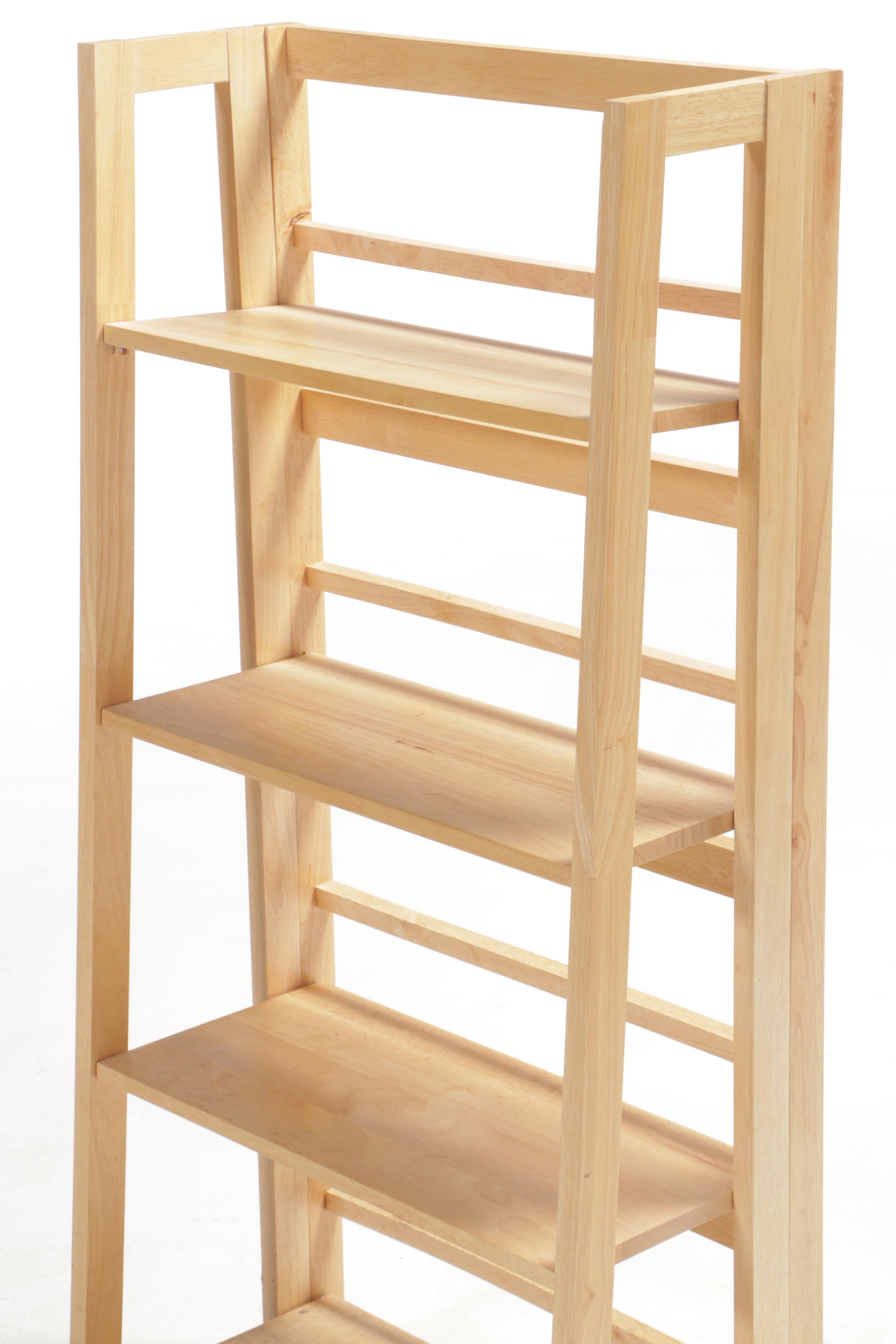 Three Apple of Thailand Wooden Folding Étagère Bookcases