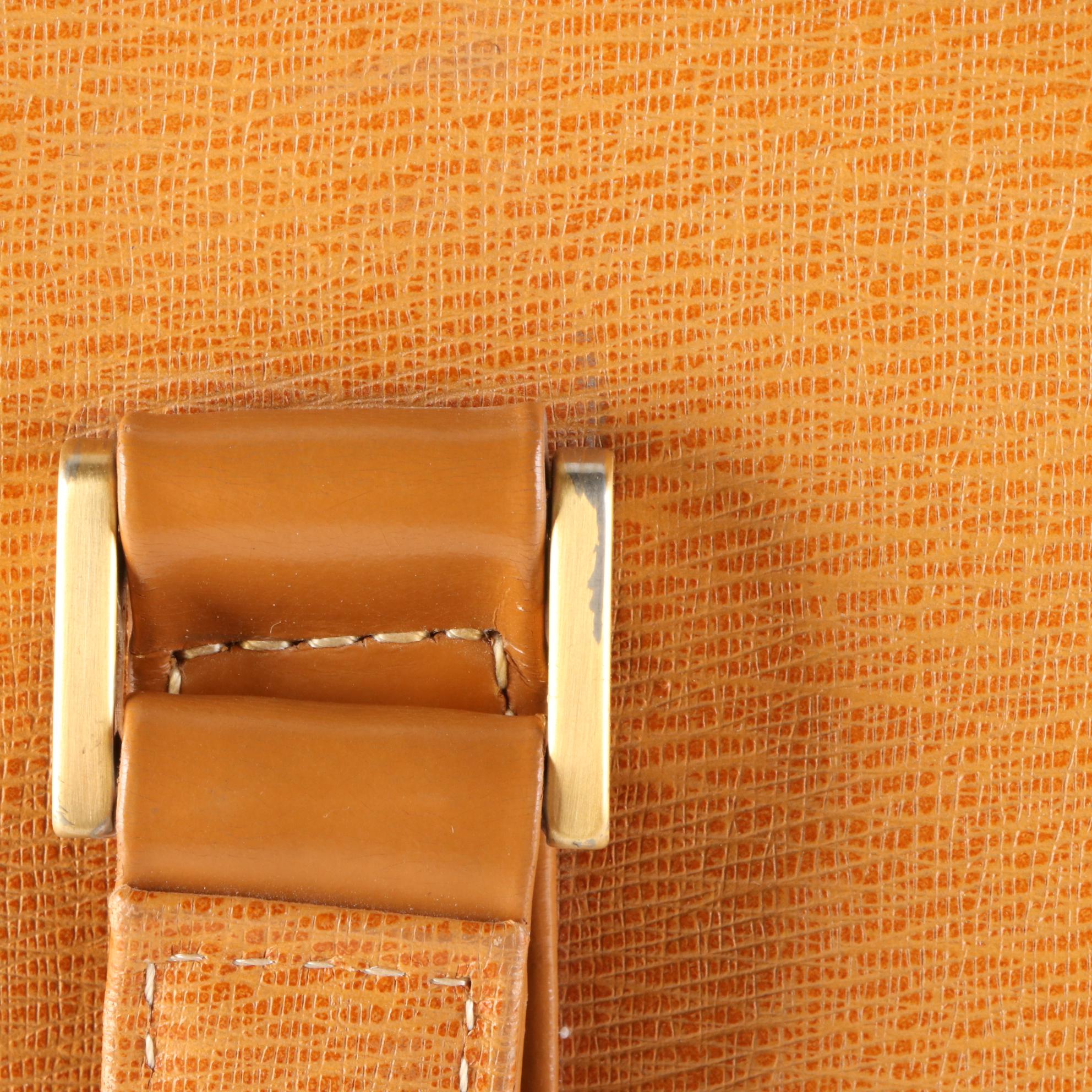 Burberry Structured Handbag in Textured and Smooth Leather