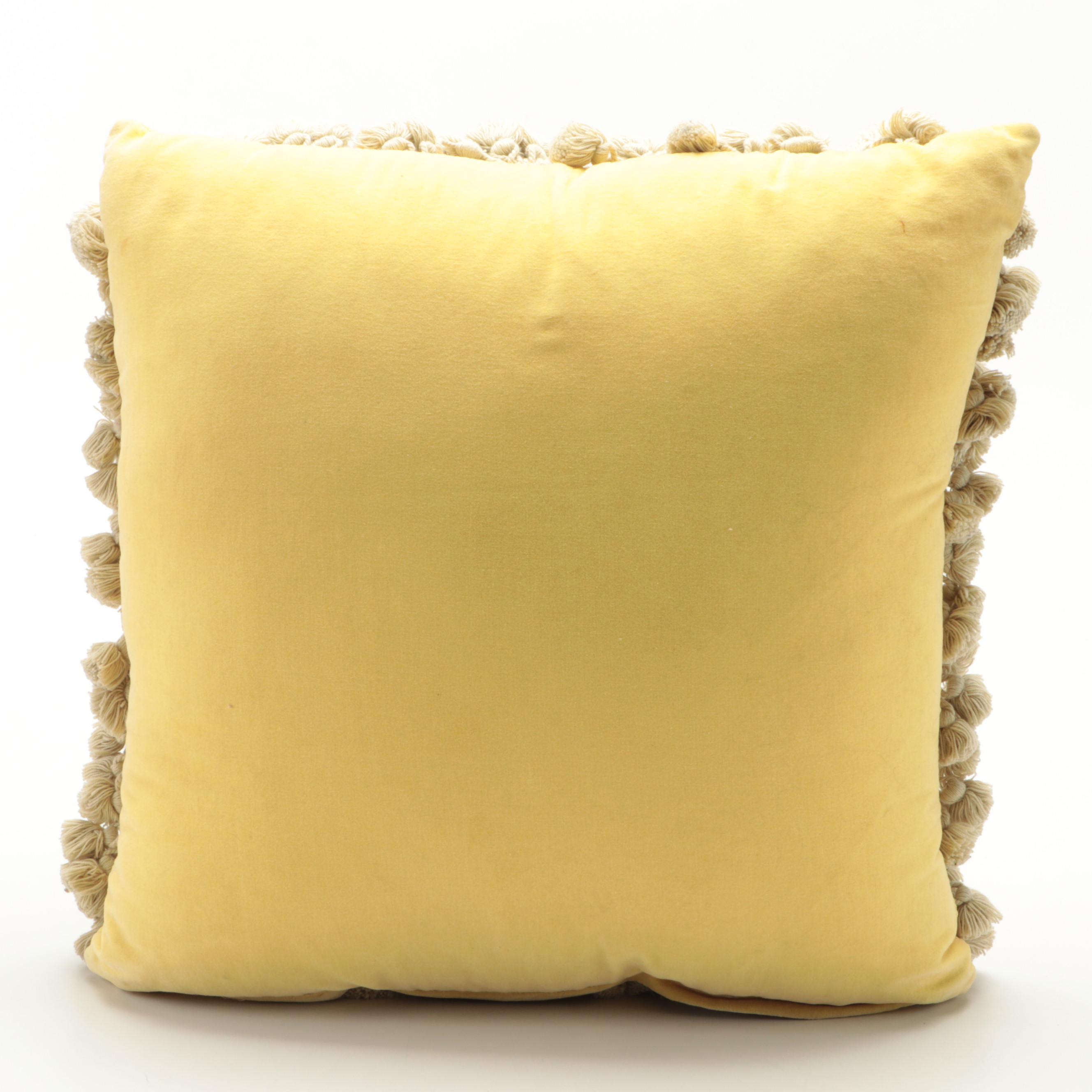 Tasseled Needlepoint Accent Pillows