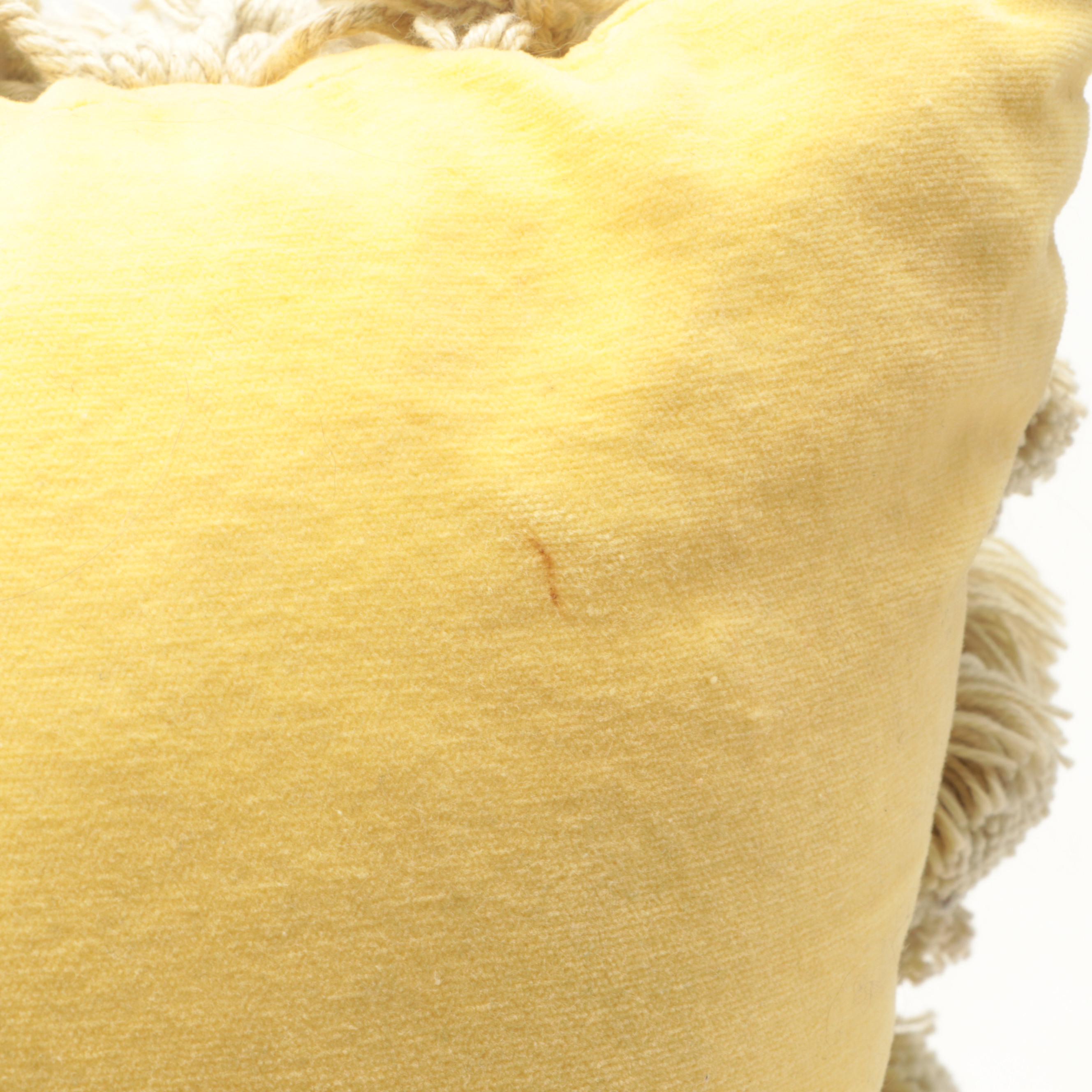 Tasseled Needlepoint Accent Pillows