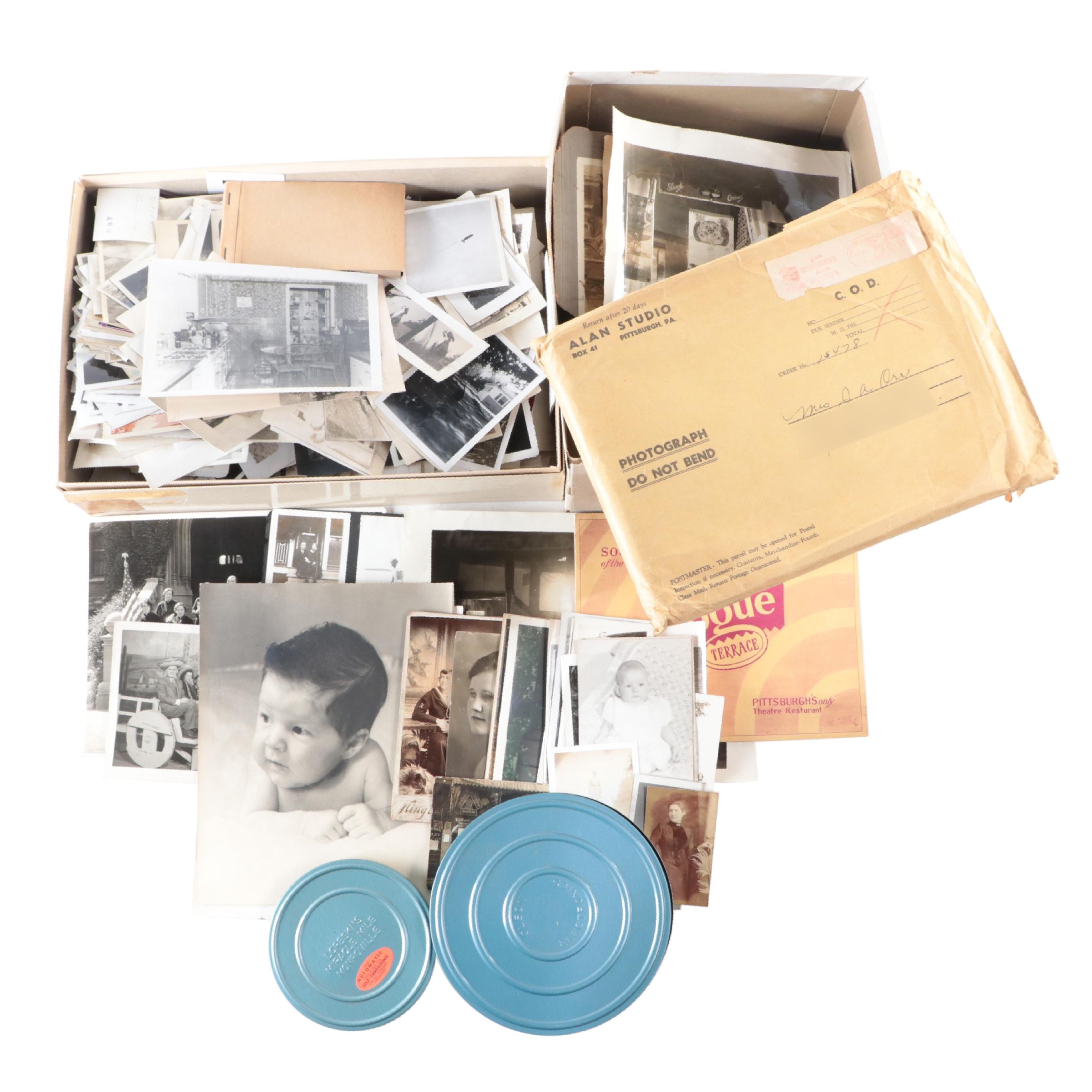 Silver Gelatin Photographs of Men, Women and Children and More Ephemera