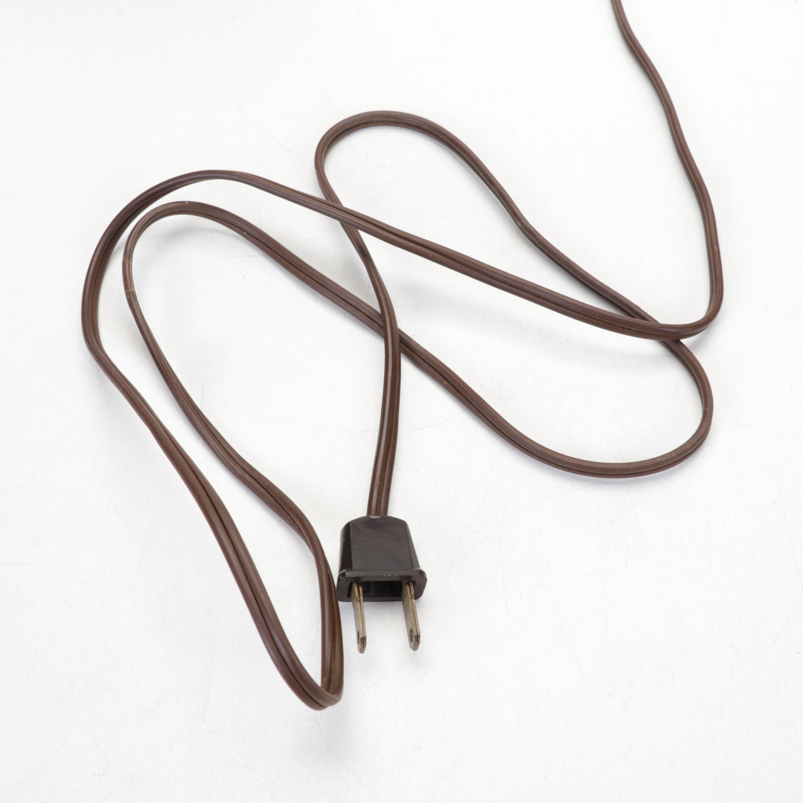 Brass Electrified Oil Lamp with Glass Shade an 1862 Framed Handwritten Letters