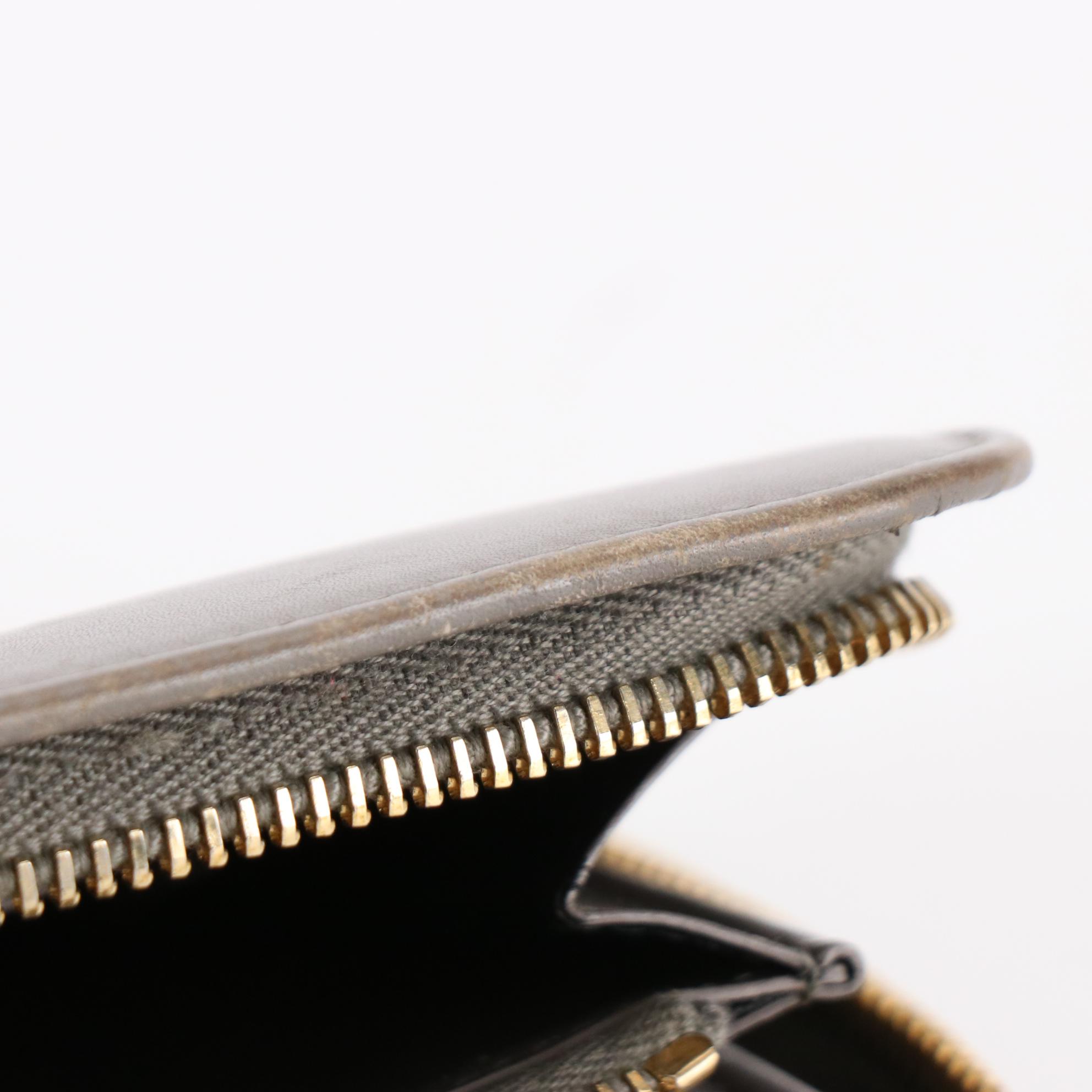 Saint Laurent Zip-Around Wallet in Calfskin Leather with Box