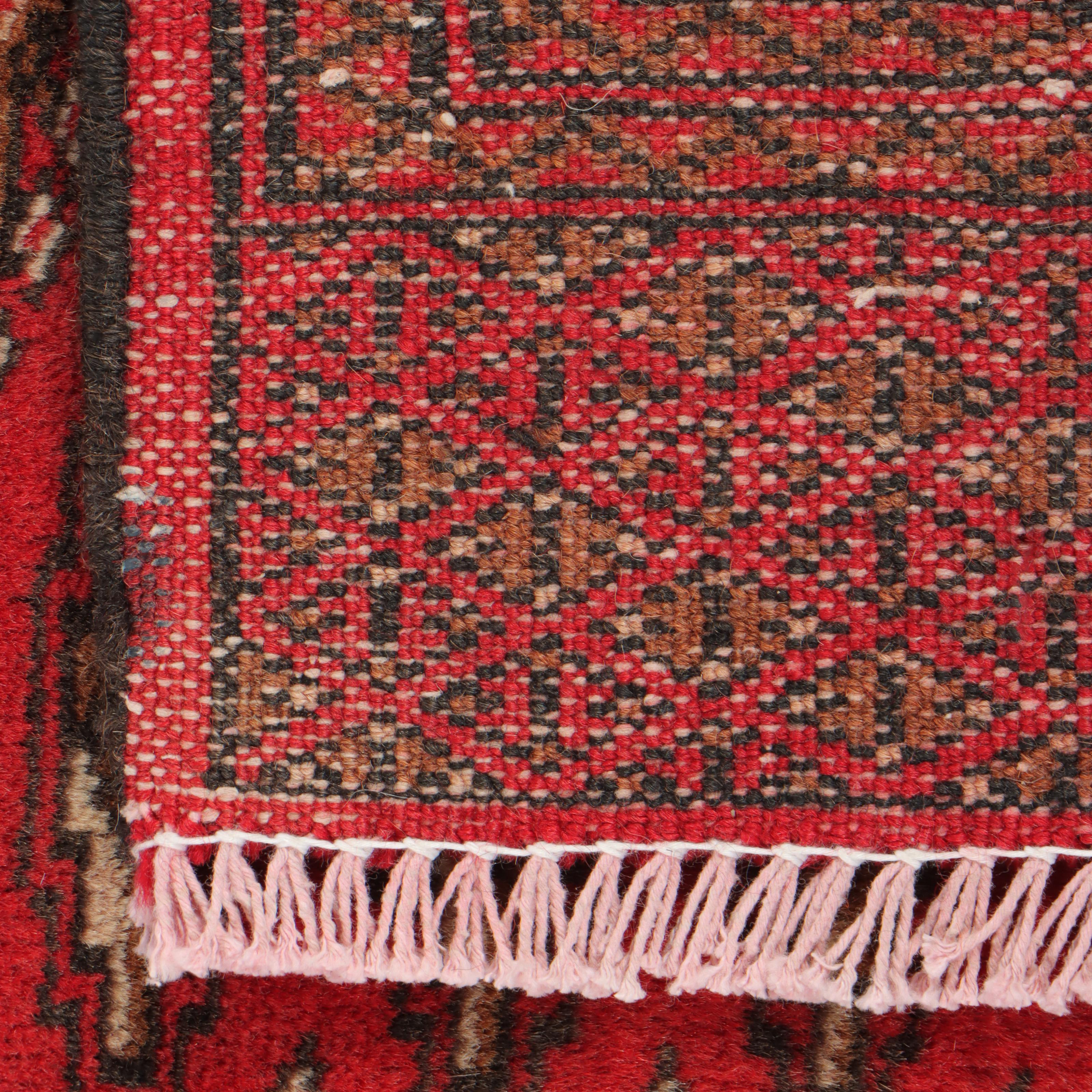 4'4 x 6'8 Hand-Knotted Persian Baluch Area Rug