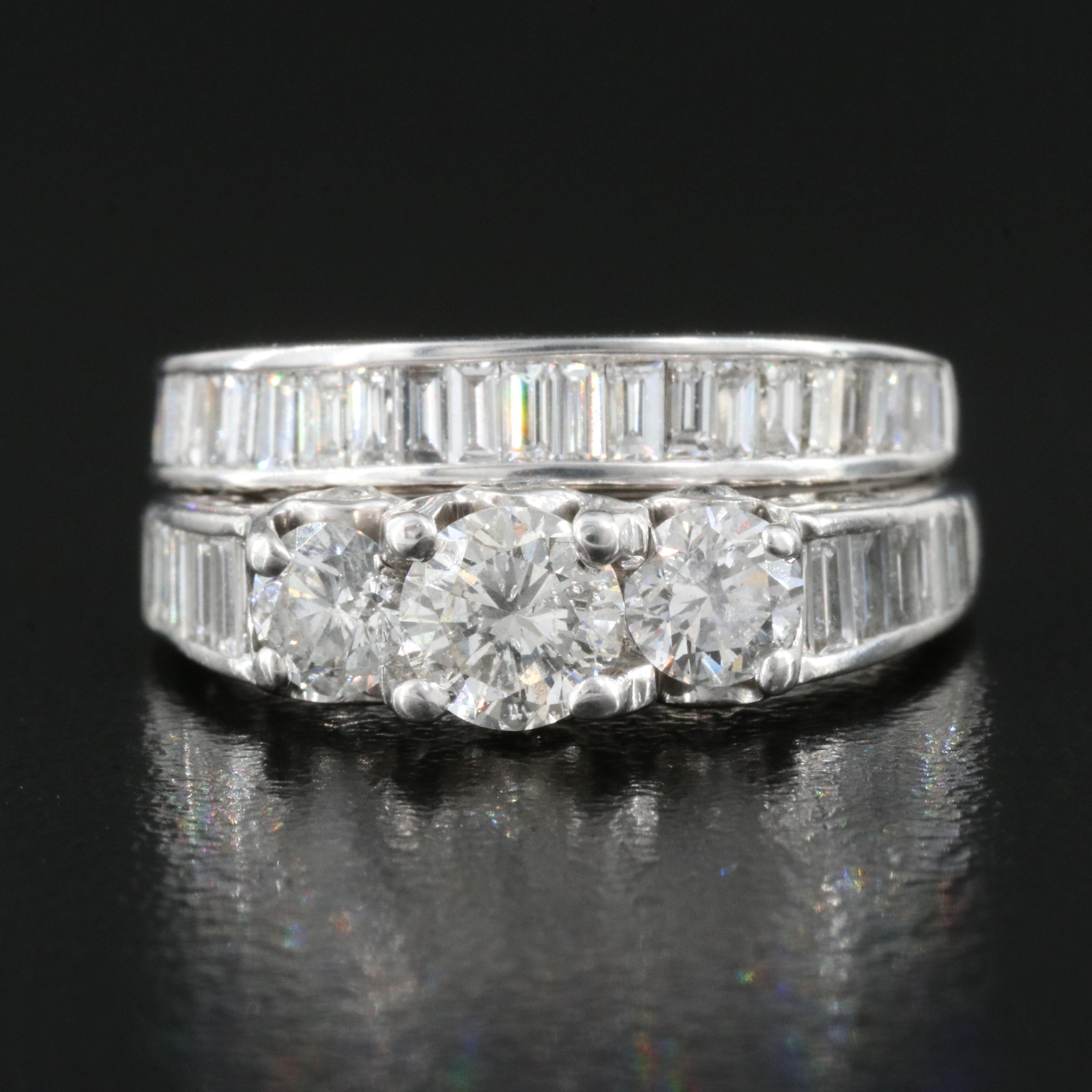 14K 1.95 CTW Diamond Ring and Band