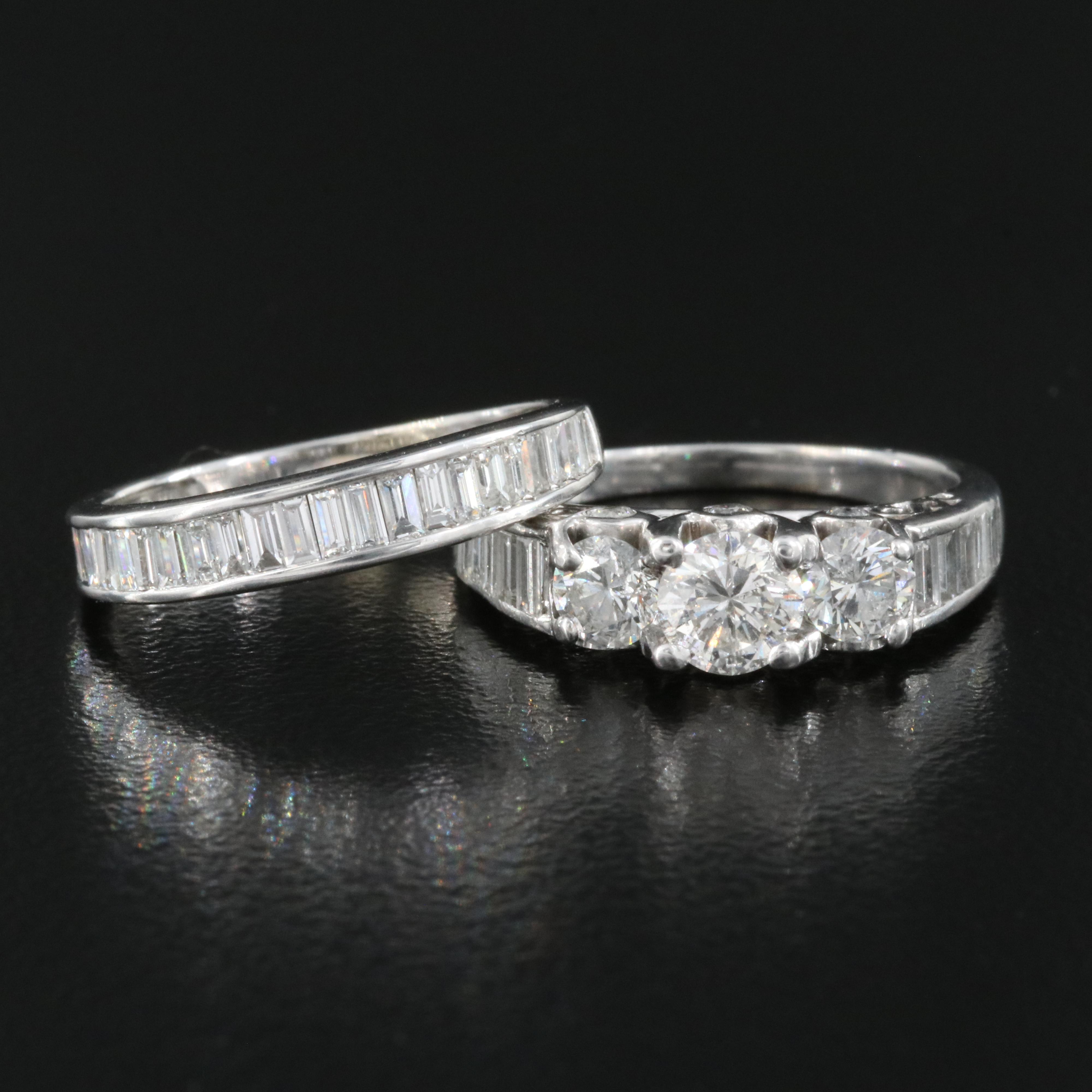 14K 1.95 CTW Diamond Ring and Band
