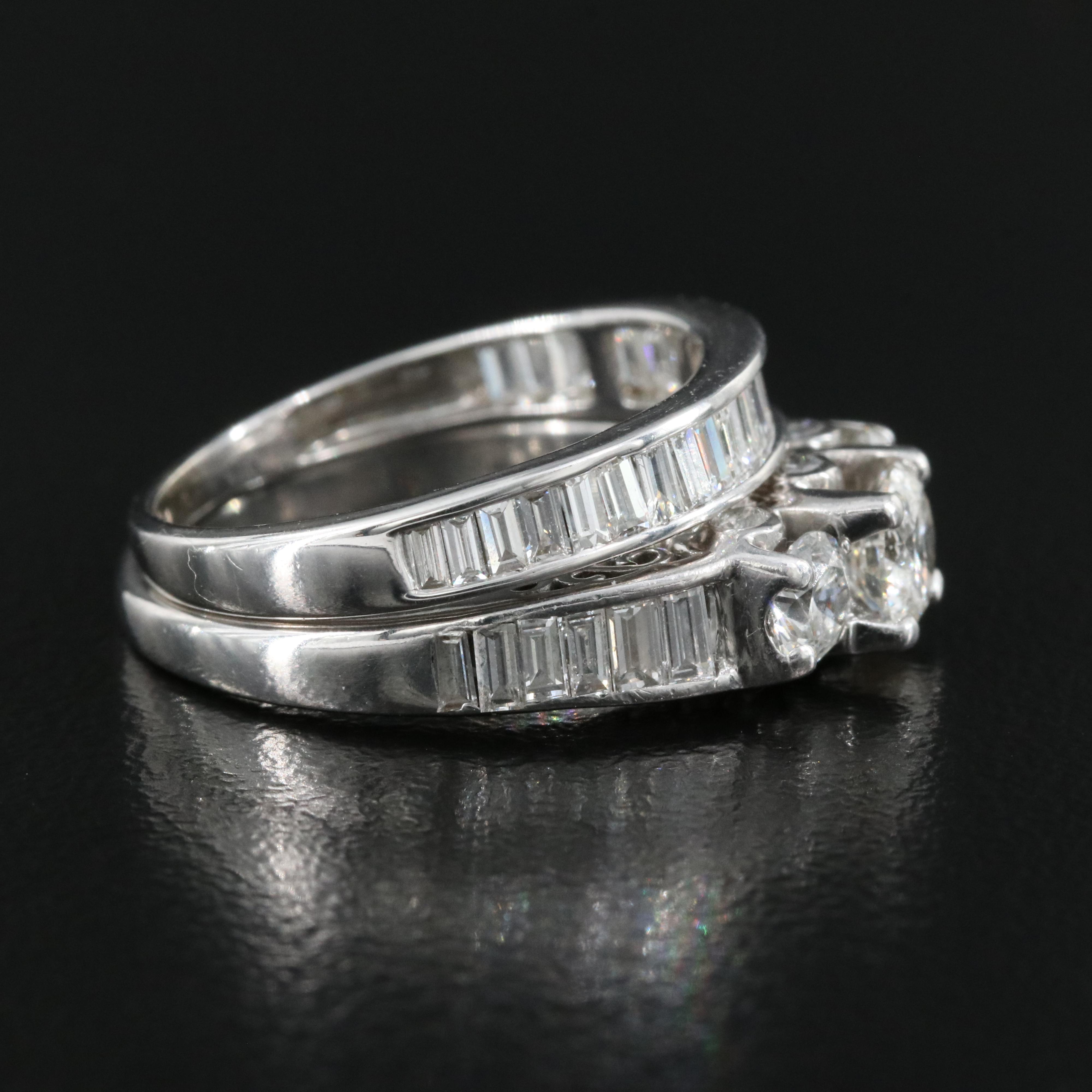 14K 1.95 CTW Diamond Ring and Band