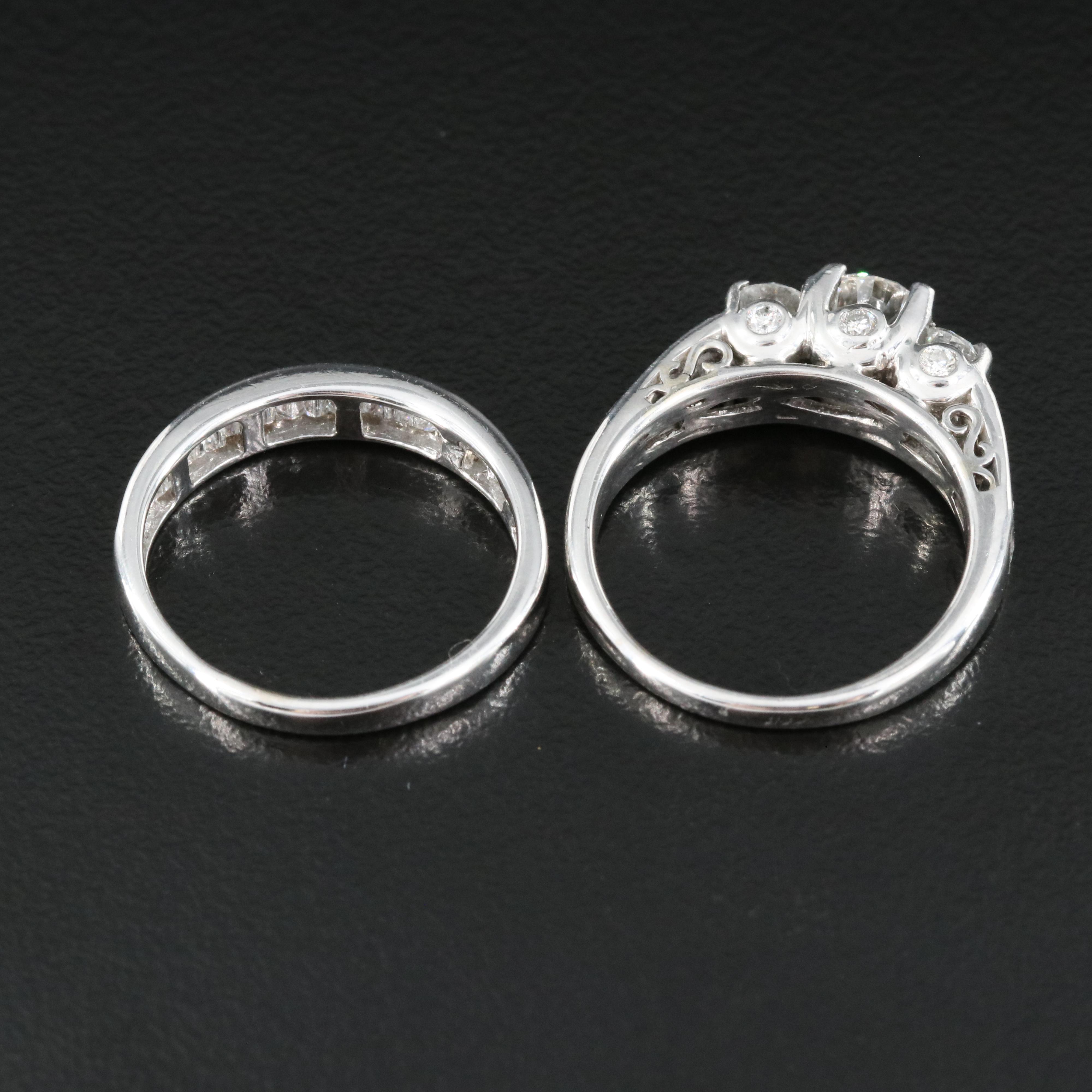 14K 1.95 CTW Diamond Ring and Band